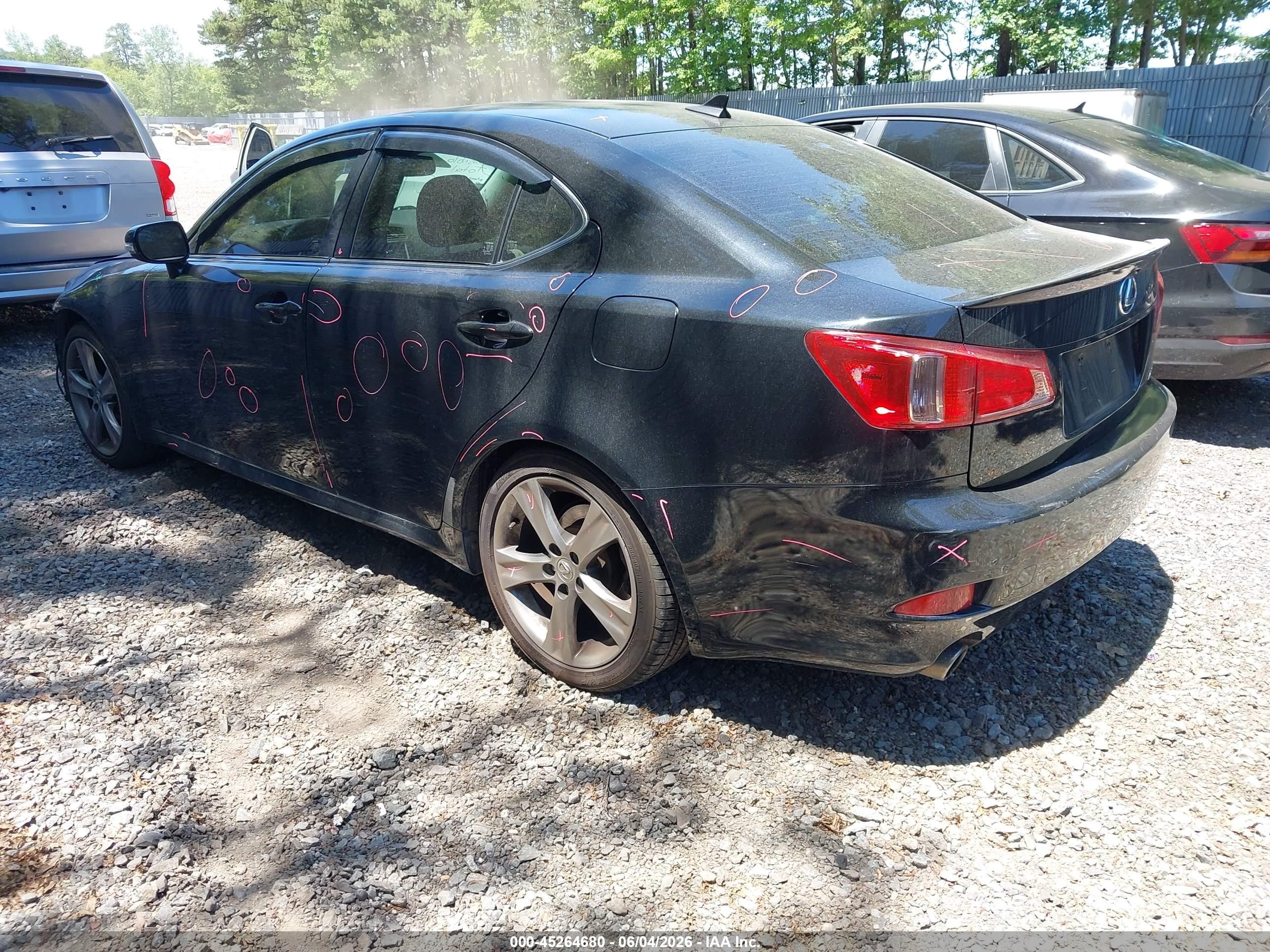 2011 Lexus Is 250   Black vin: JTHBF5C23B5136936