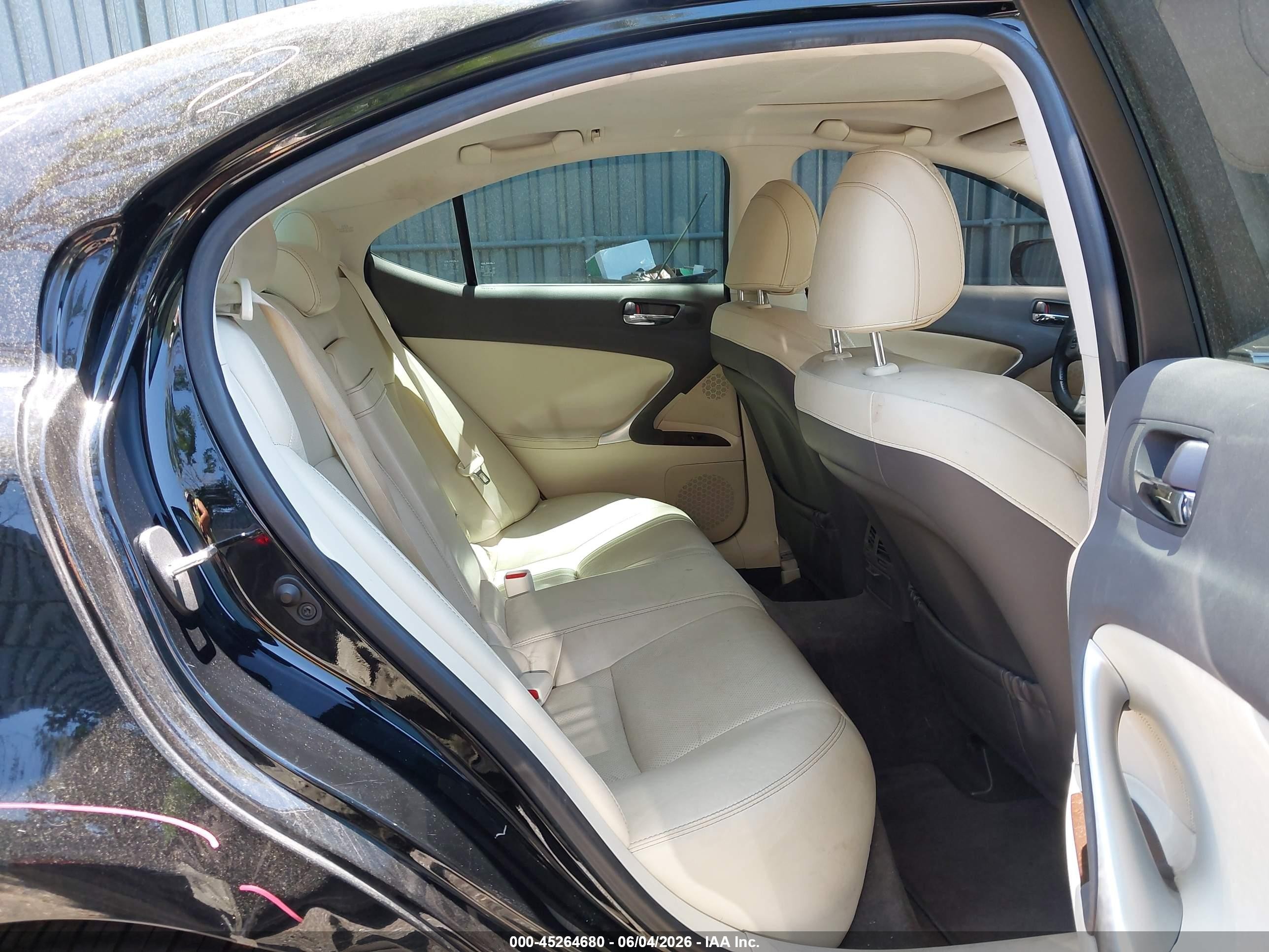 2011 Lexus Is 250   Black vin: JTHBF5C23B5136936