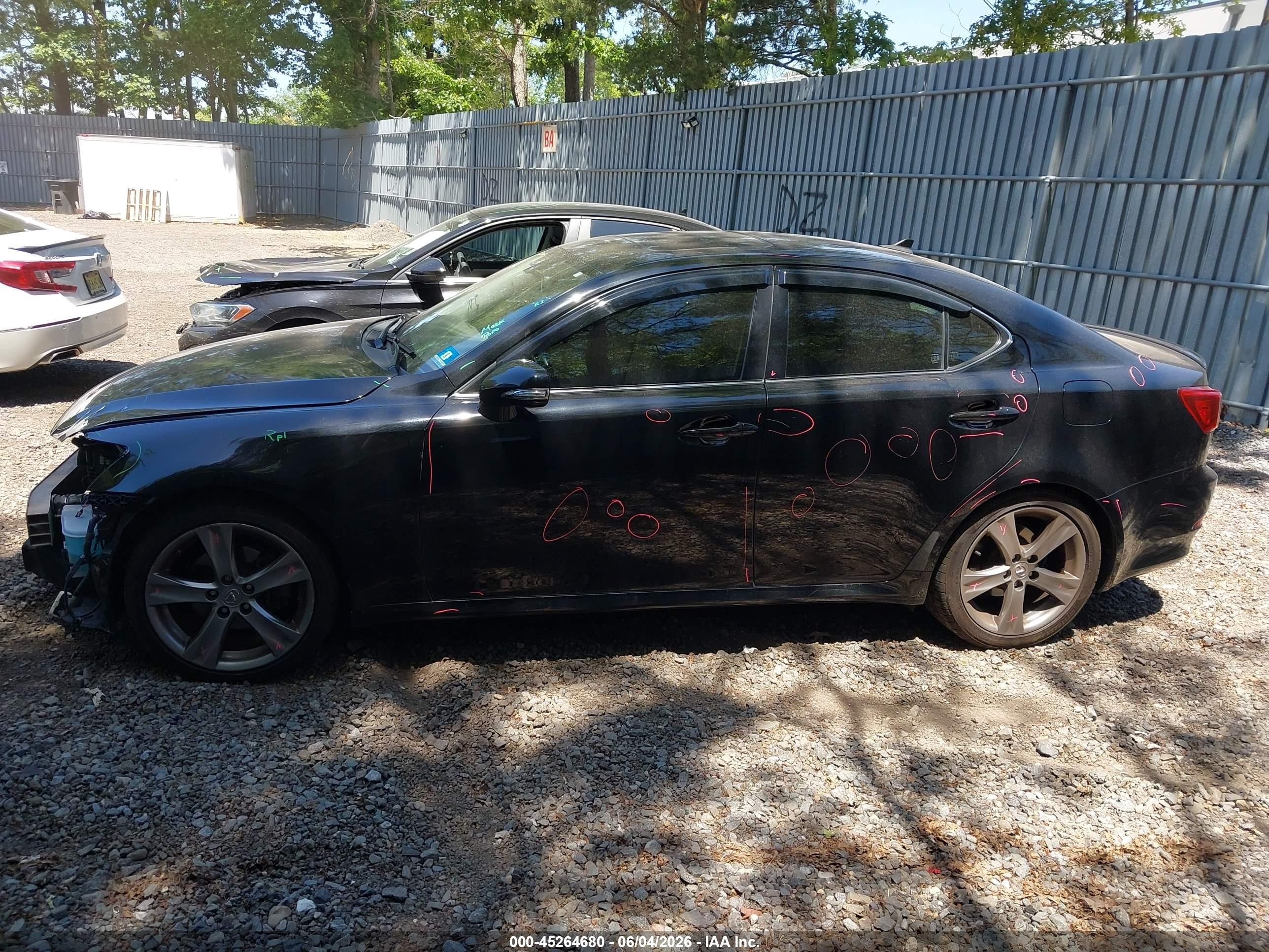 2011 Lexus Is 250   Black vin: JTHBF5C23B5136936