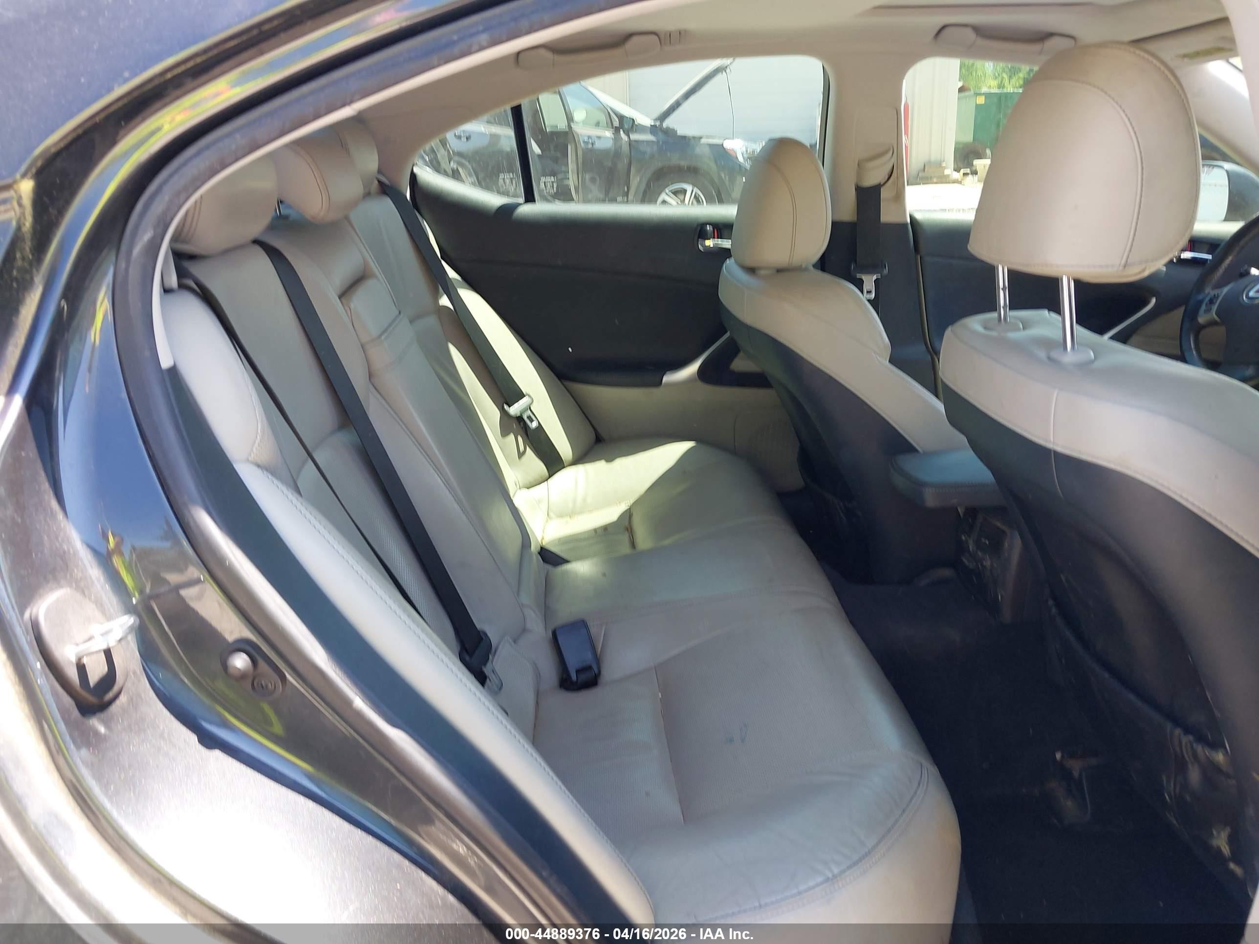 2011 Lexus Is 250 Black vin: JTHBF5C23B5149847