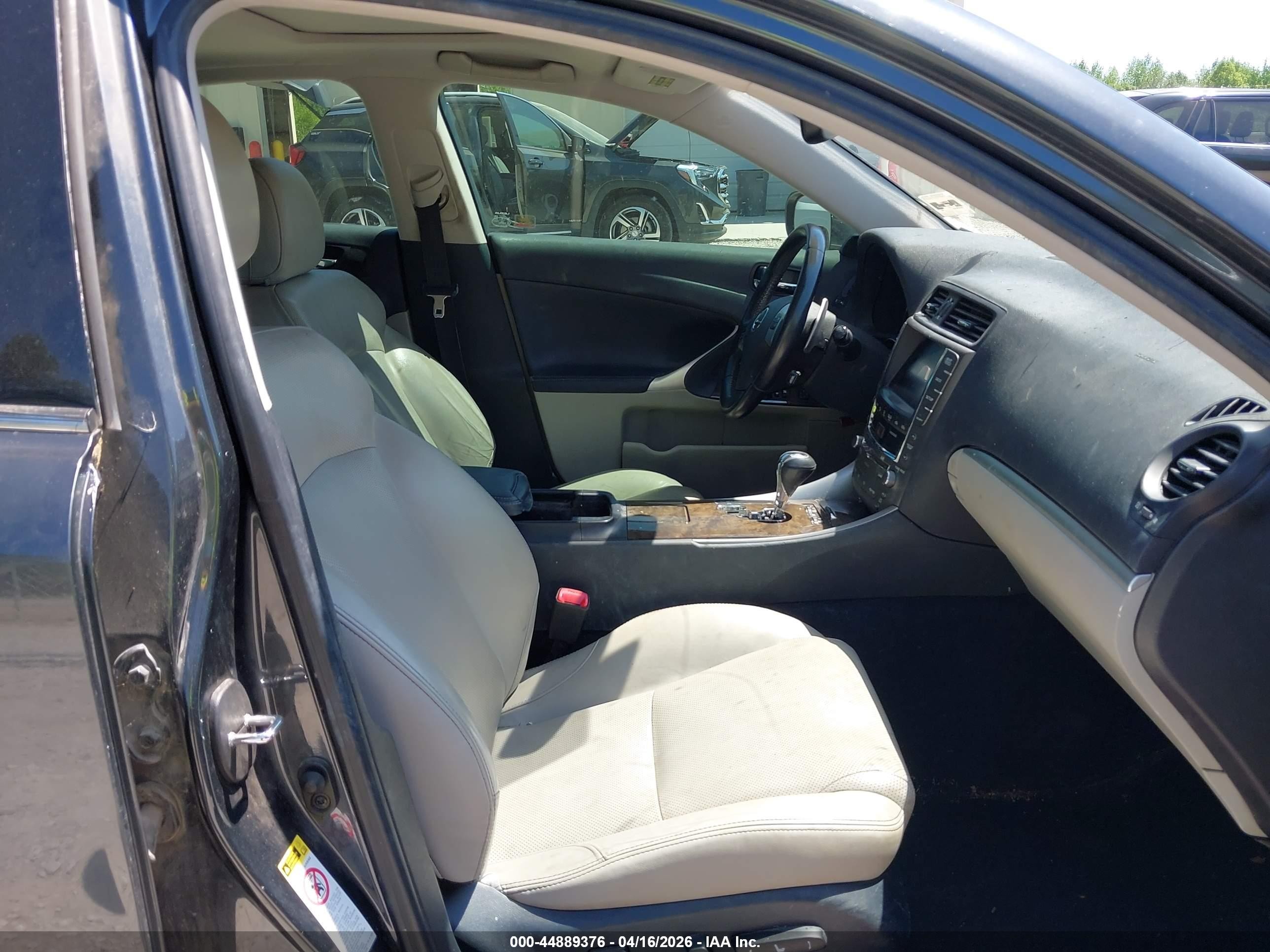 2011 Lexus Is 250 Black vin: JTHBF5C23B5149847