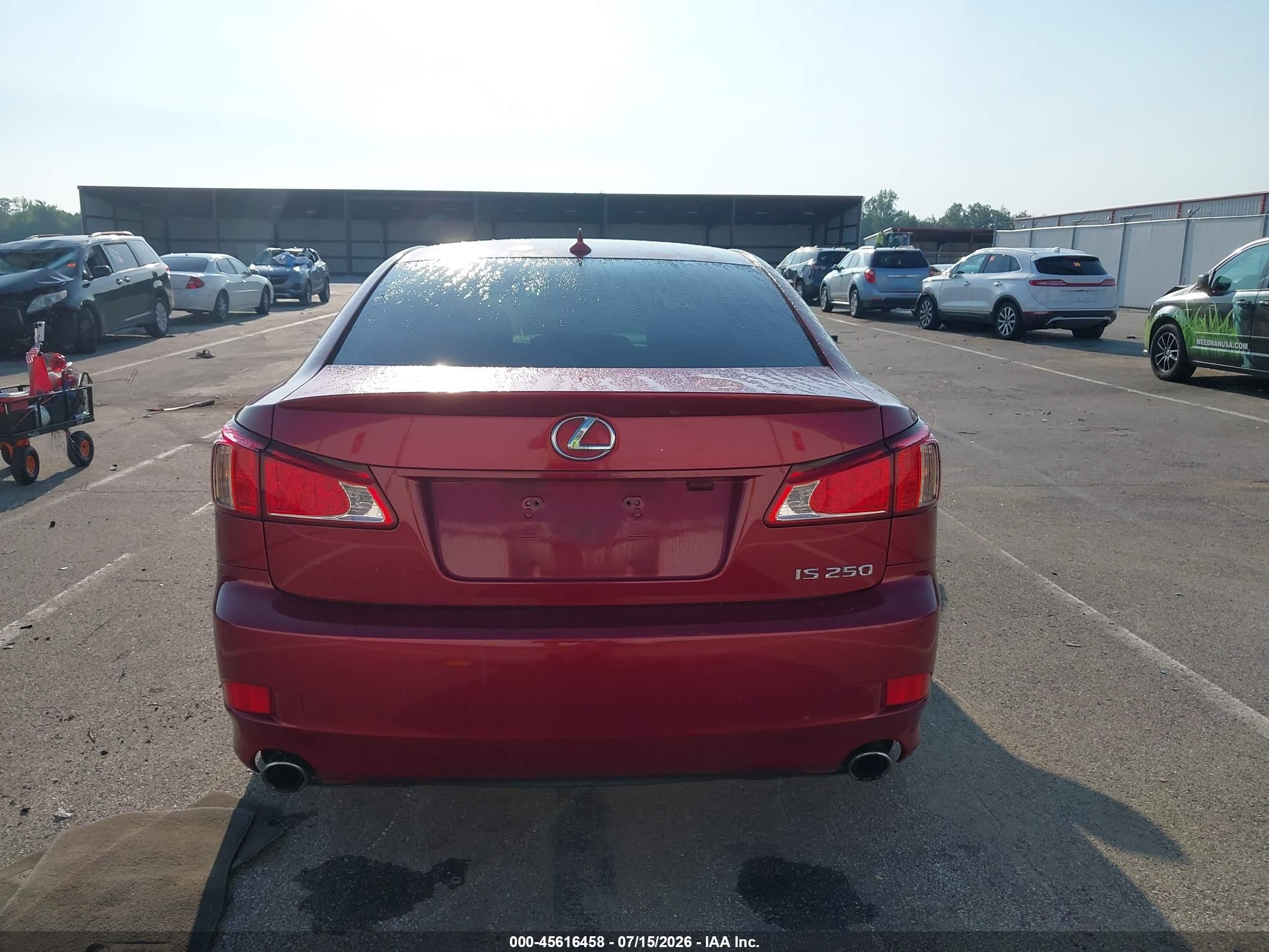 2012 Lexus Is 250   Red vin: JTHBF5C23C5165032