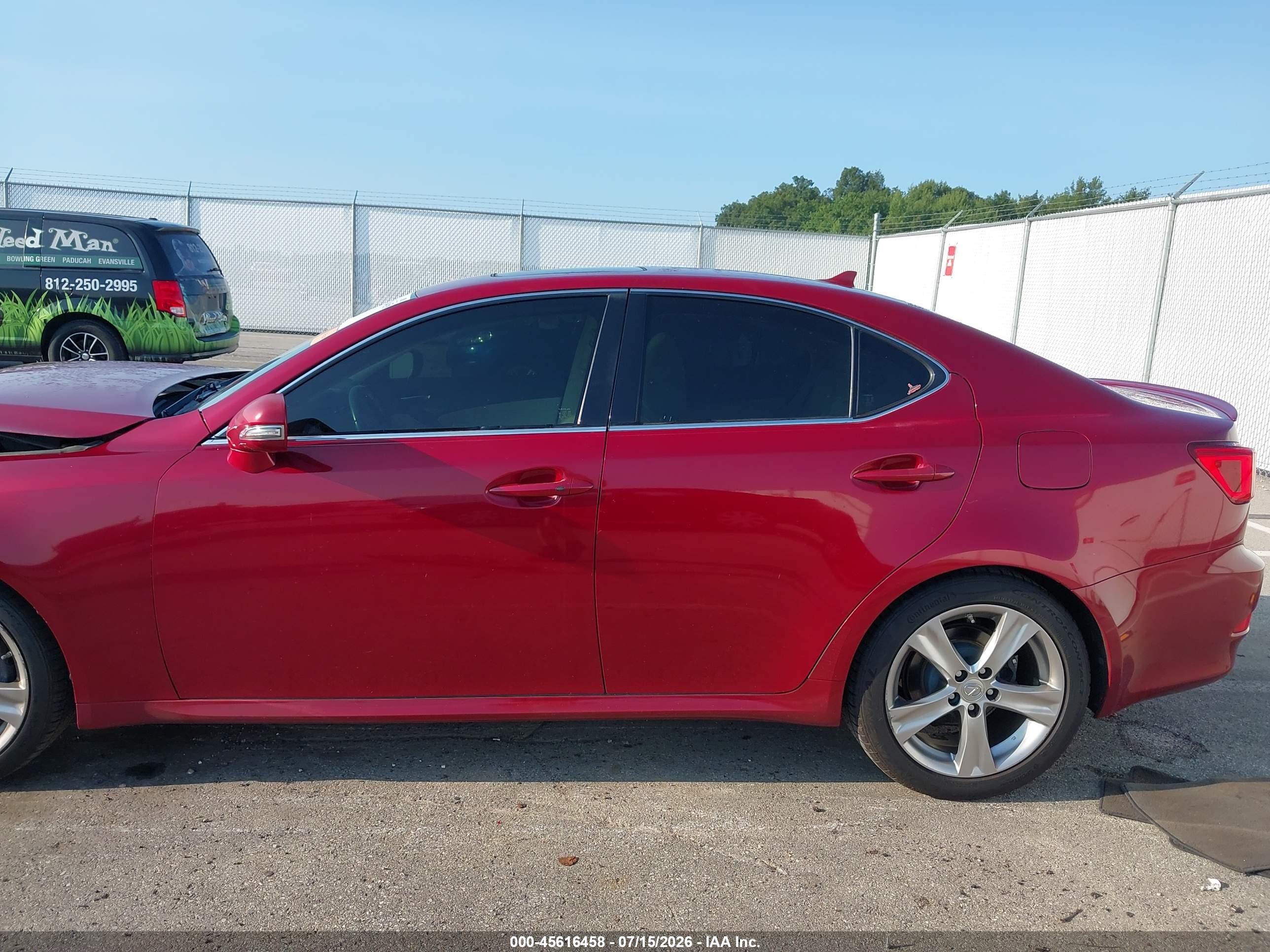 2012 Lexus Is 250   Red vin: JTHBF5C23C5165032