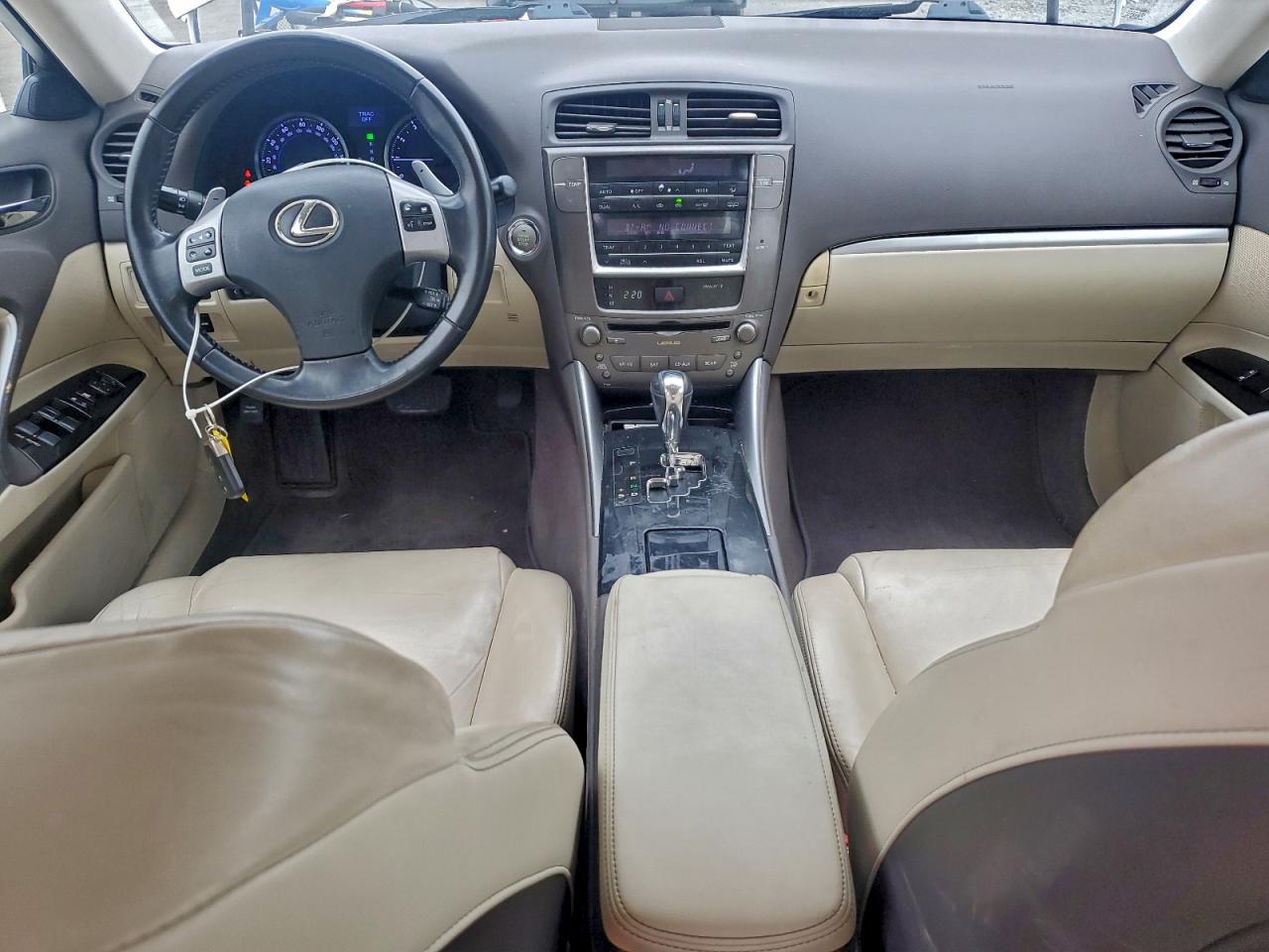 2012 Lexus Is 250 White vin: JTHBF5C23C5184163