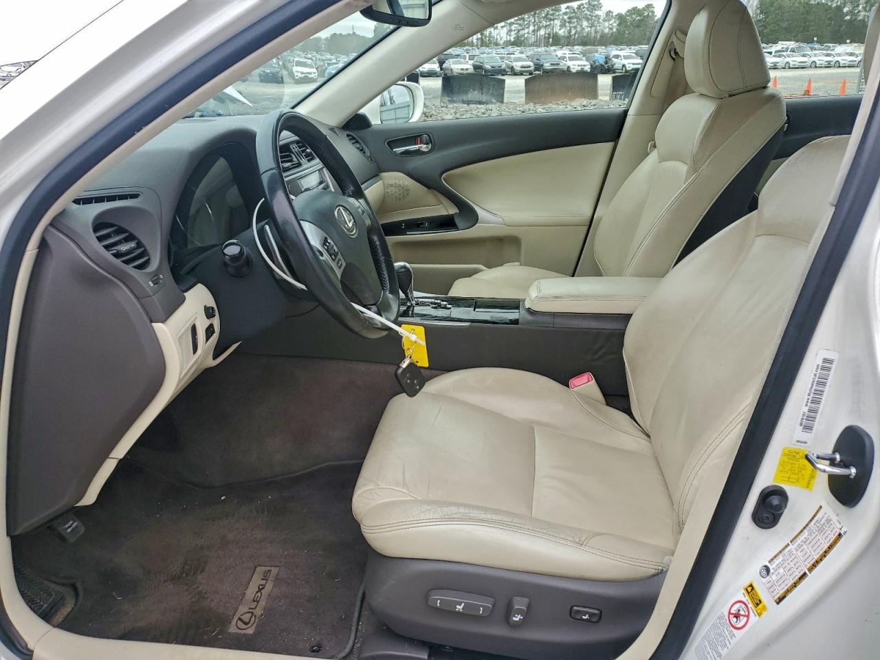 2012 Lexus Is 250 White vin: JTHBF5C23C5184163