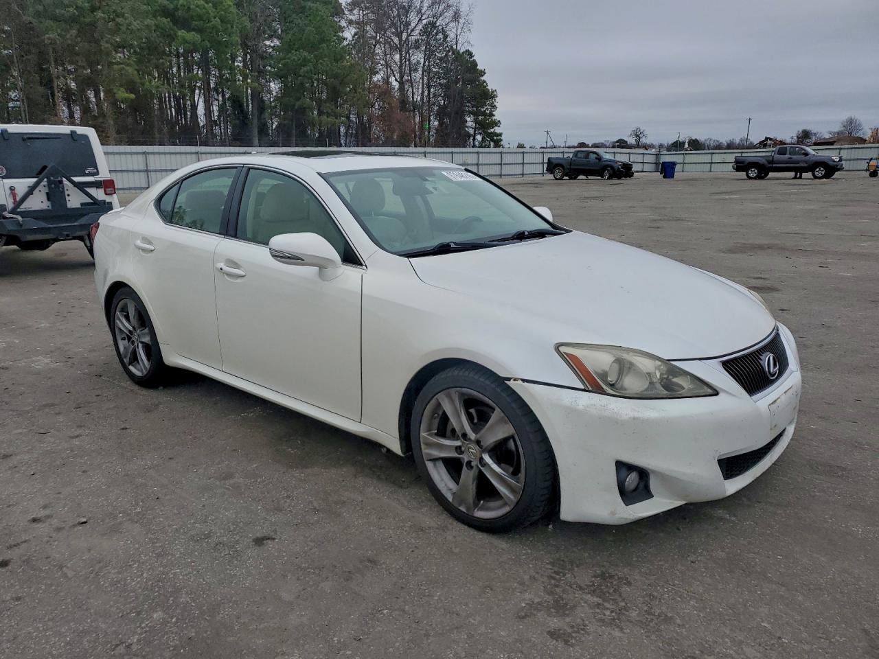 2012 Lexus Is 250 White vin: JTHBF5C23C5184163