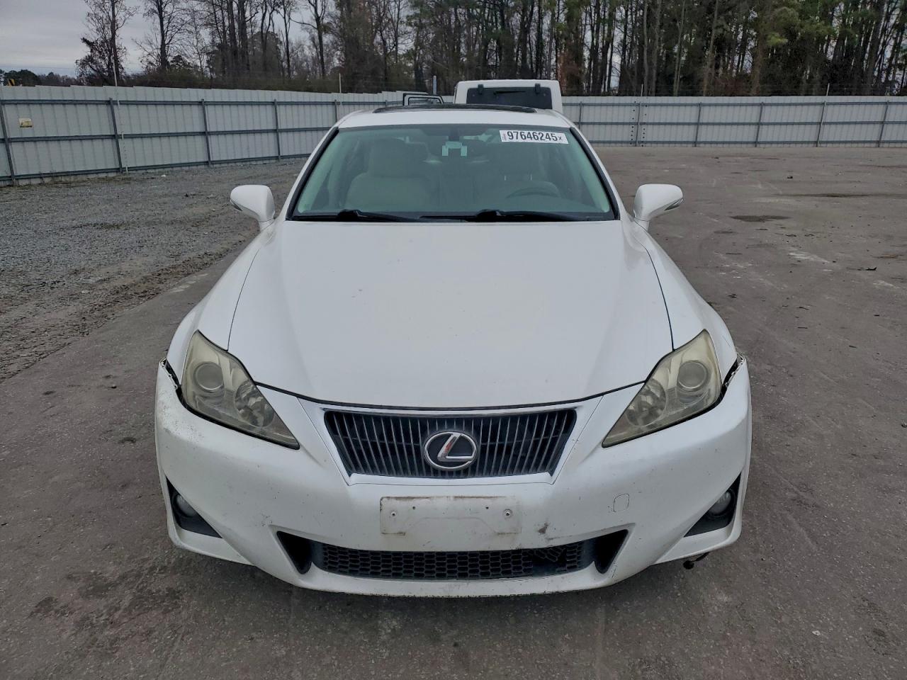2012 Lexus Is 250 White vin: JTHBF5C23C5184163