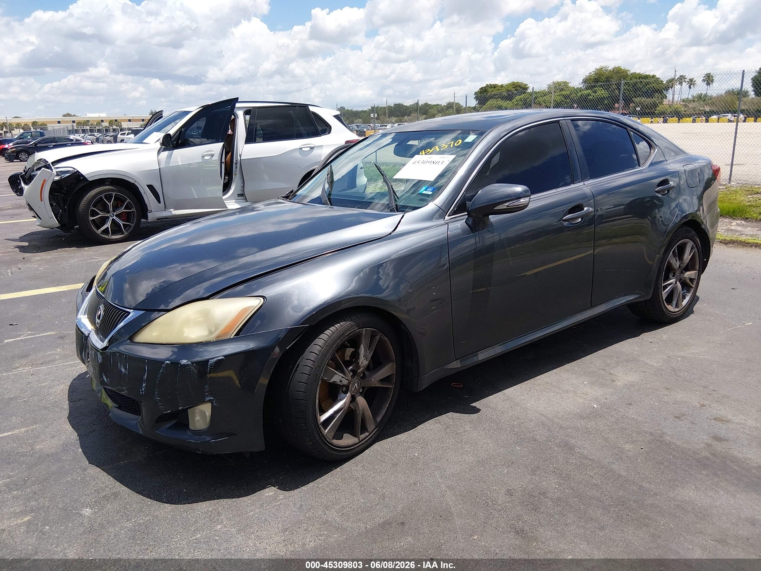 2010 Lexus Is 250   Gray vin: JTHBF5C24A2095331