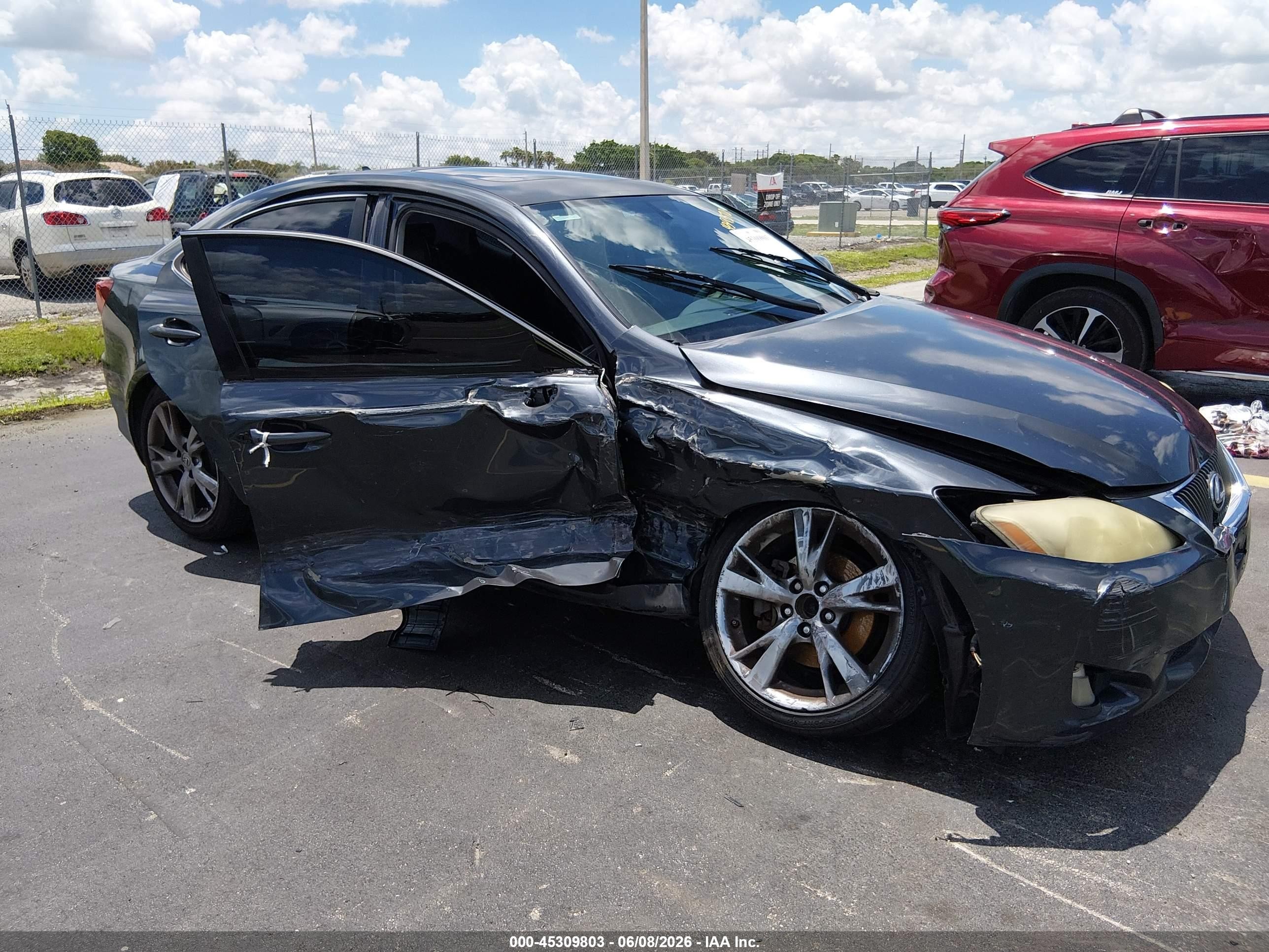 2010 Lexus Is 250   Gray vin: JTHBF5C24A2095331
