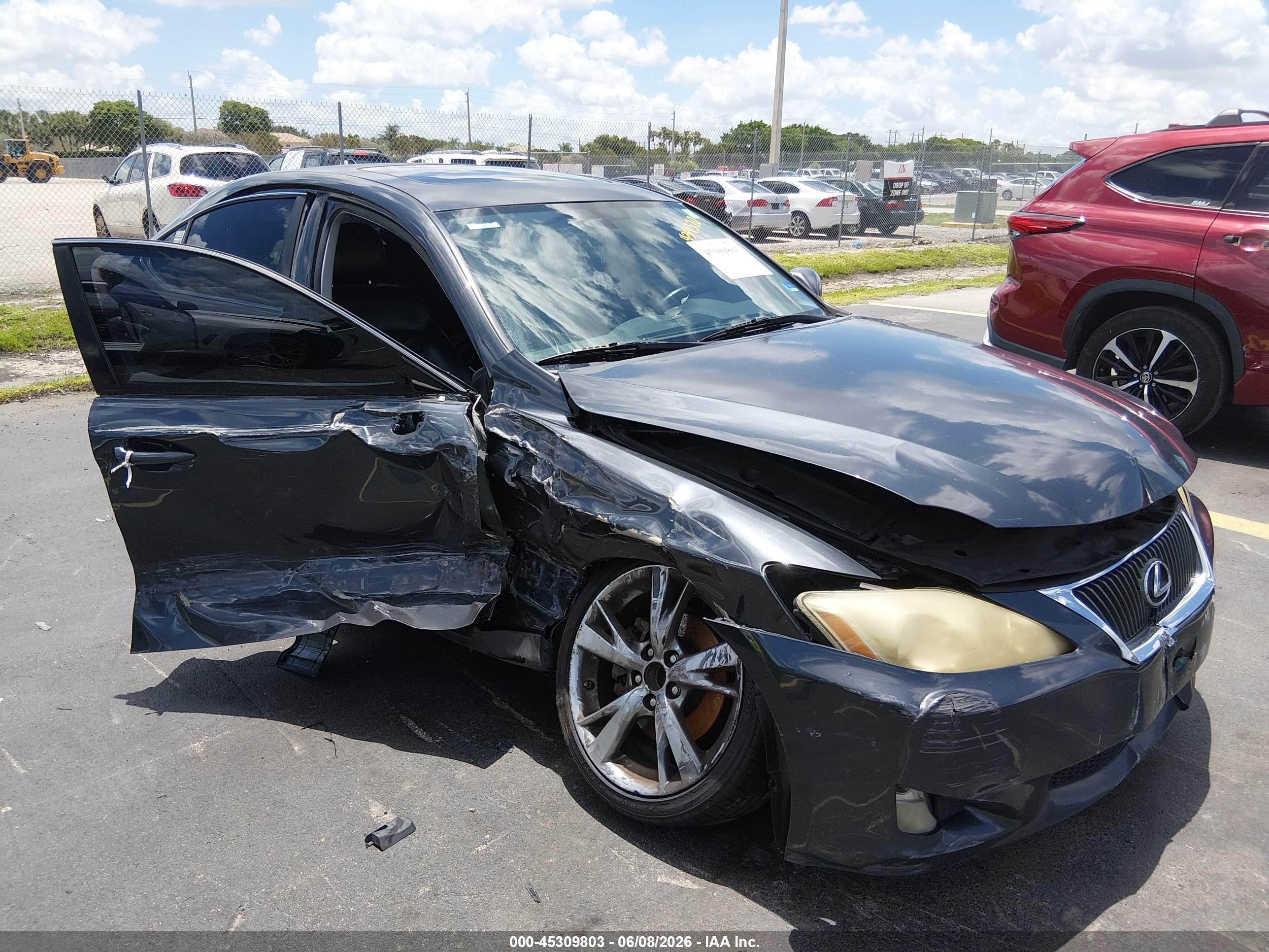 2010 Lexus Is 250   Gray vin: JTHBF5C24A2095331