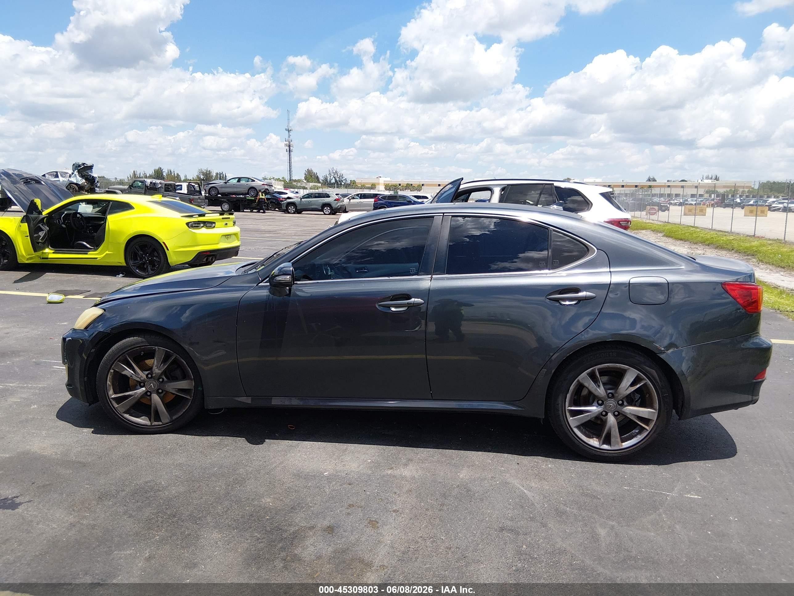 2010 Lexus Is 250   Gray vin: JTHBF5C24A2095331