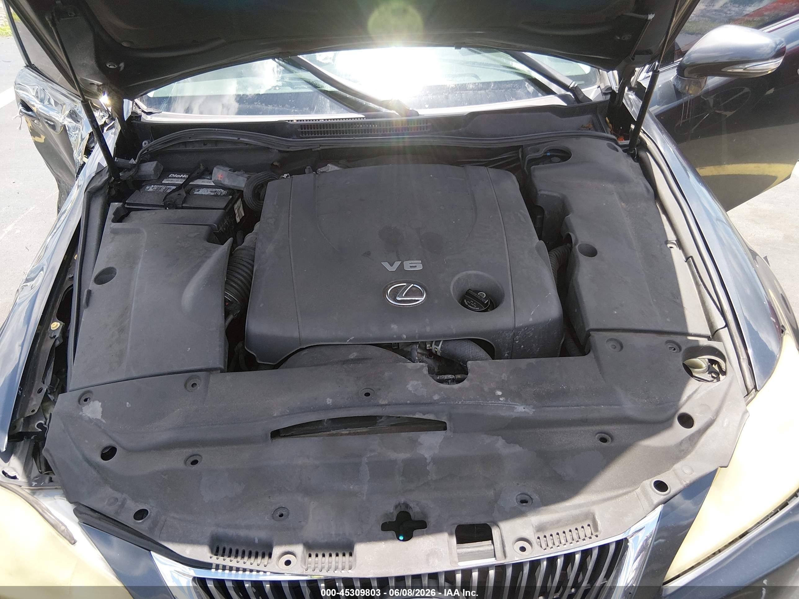 2010 Lexus Is 250   Gray vin: JTHBF5C24A2095331