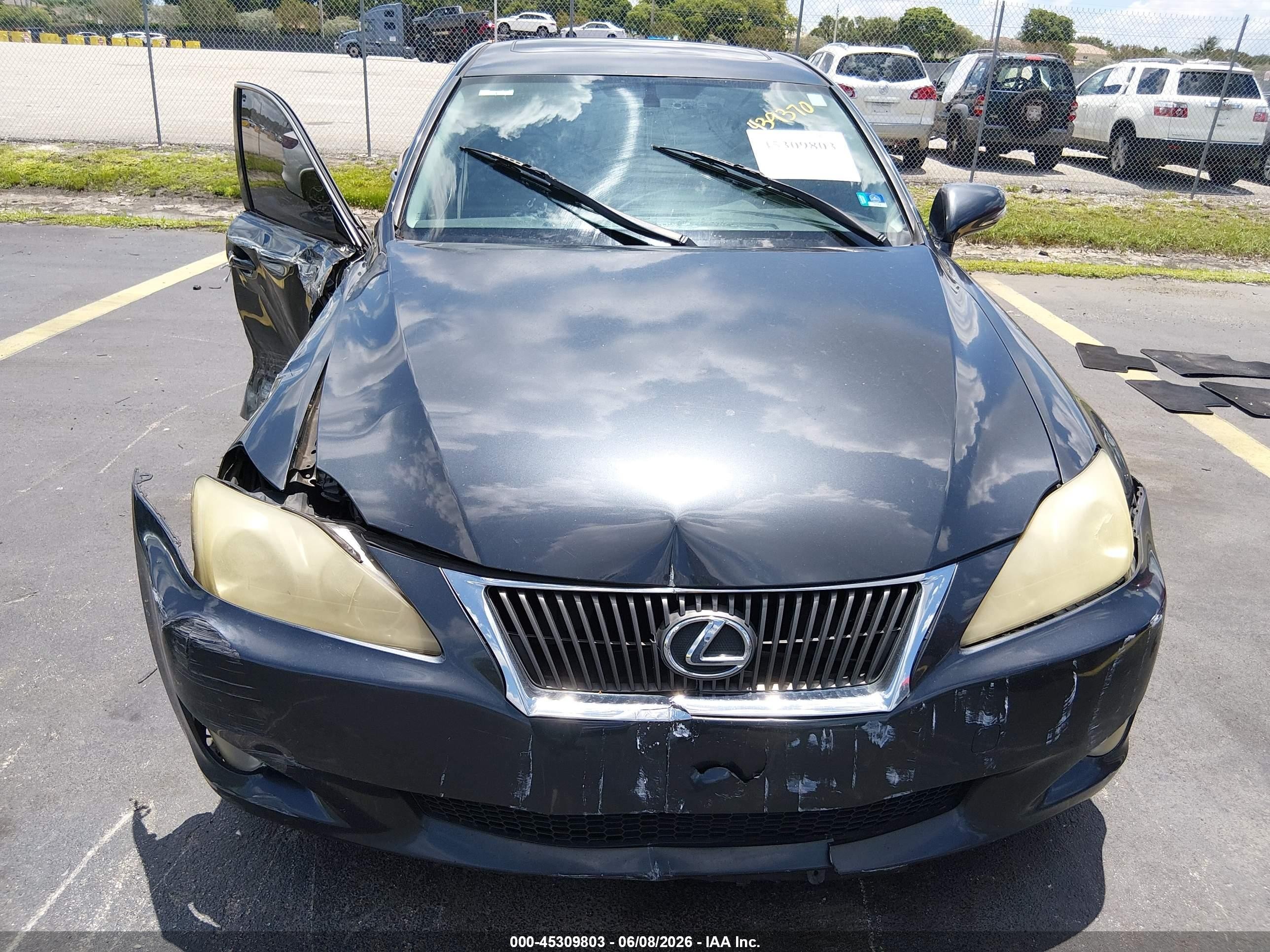 2010 Lexus Is 250   Gray vin: JTHBF5C24A2095331