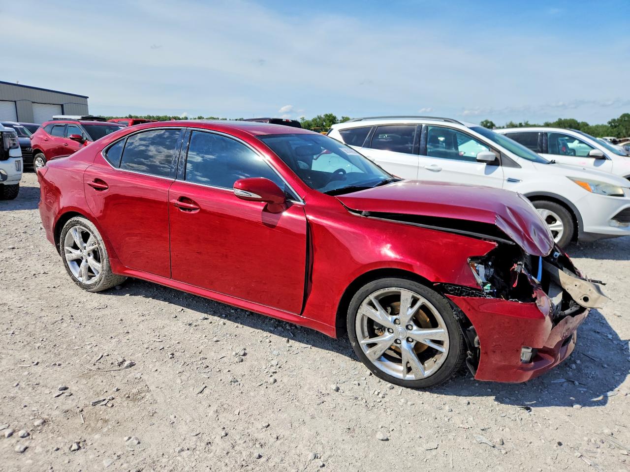 2010 Lexus Is 250 Red vin: JTHBF5C24A5113454