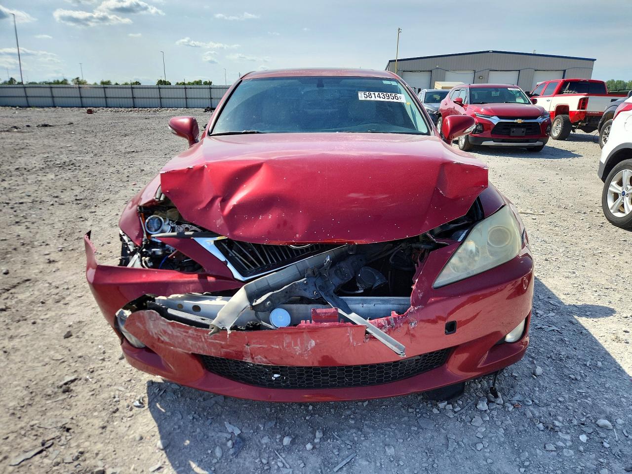 2010 Lexus Is 250 Red vin: JTHBF5C24A5113454
