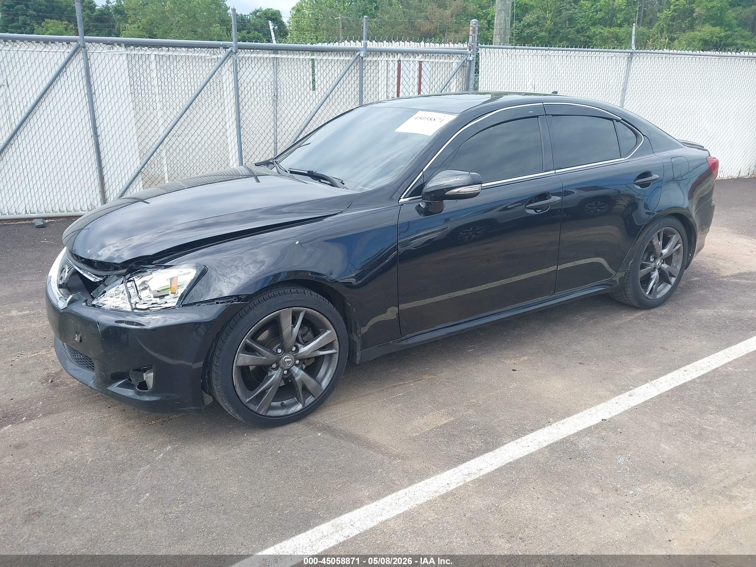 2010 Lexus Is 250   Black vin: JTHBF5C24A5114376