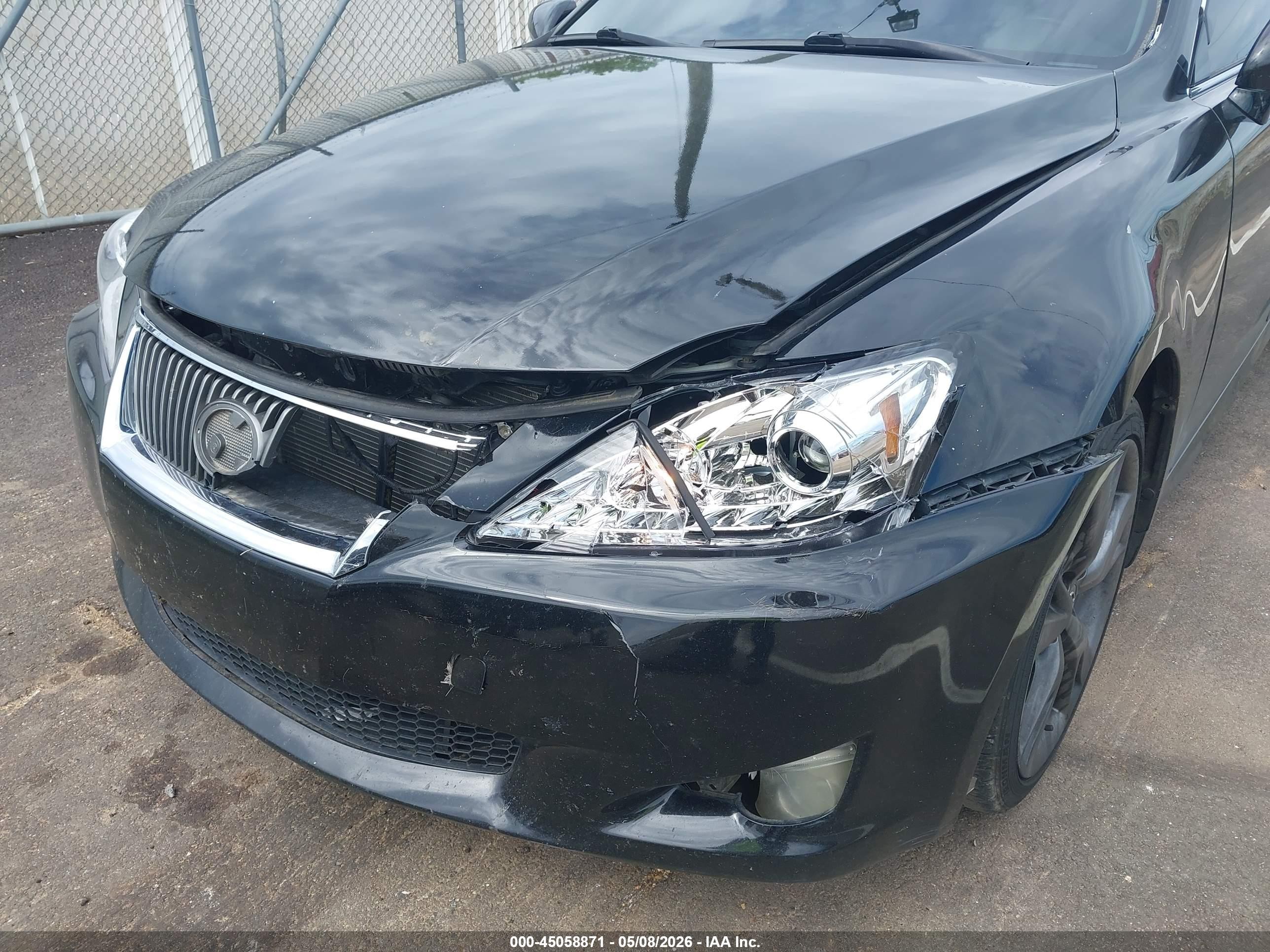 2010 Lexus Is 250   Black vin: JTHBF5C24A5114376