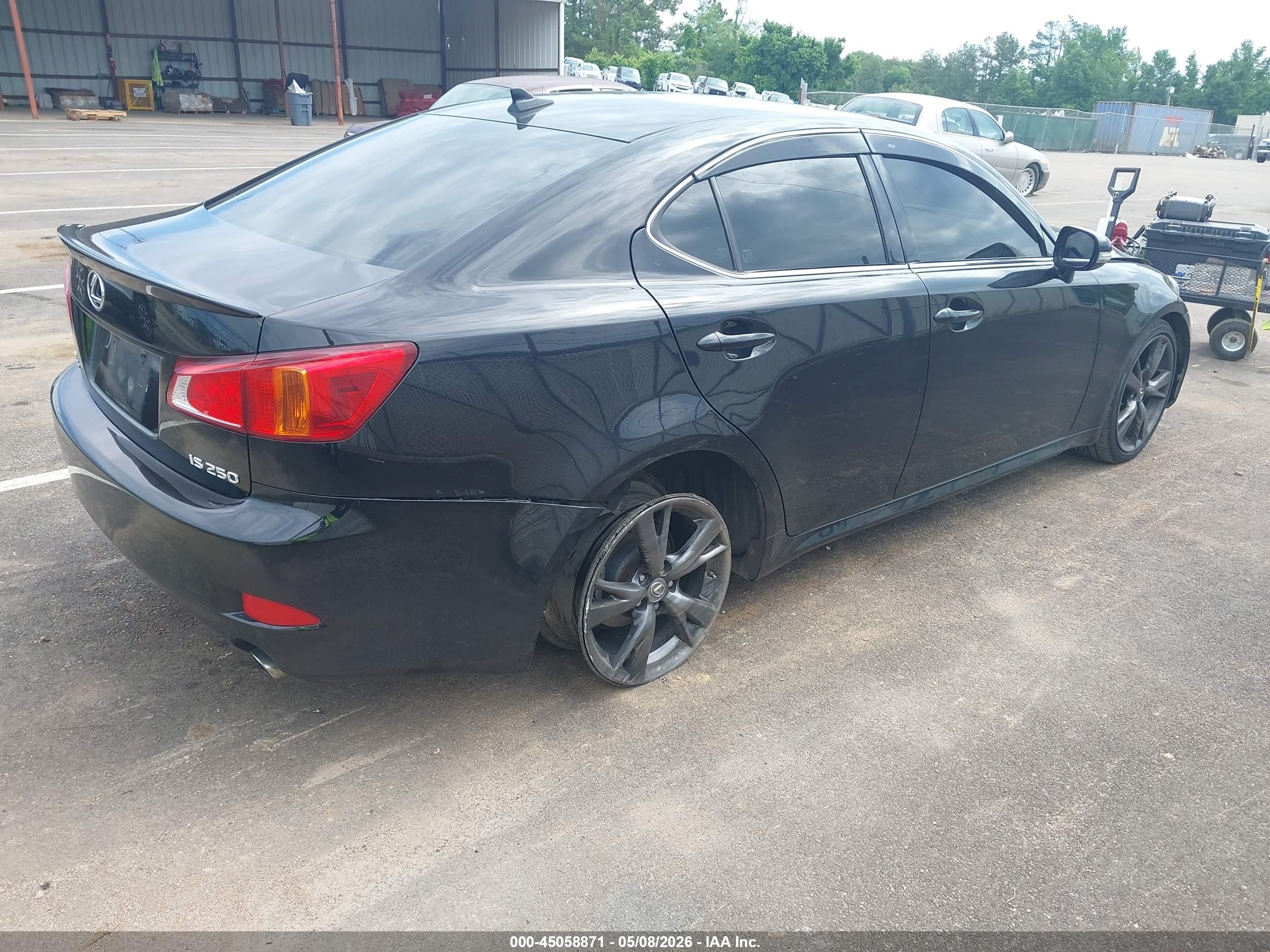 2010 Lexus Is 250   Black vin: JTHBF5C24A5114376