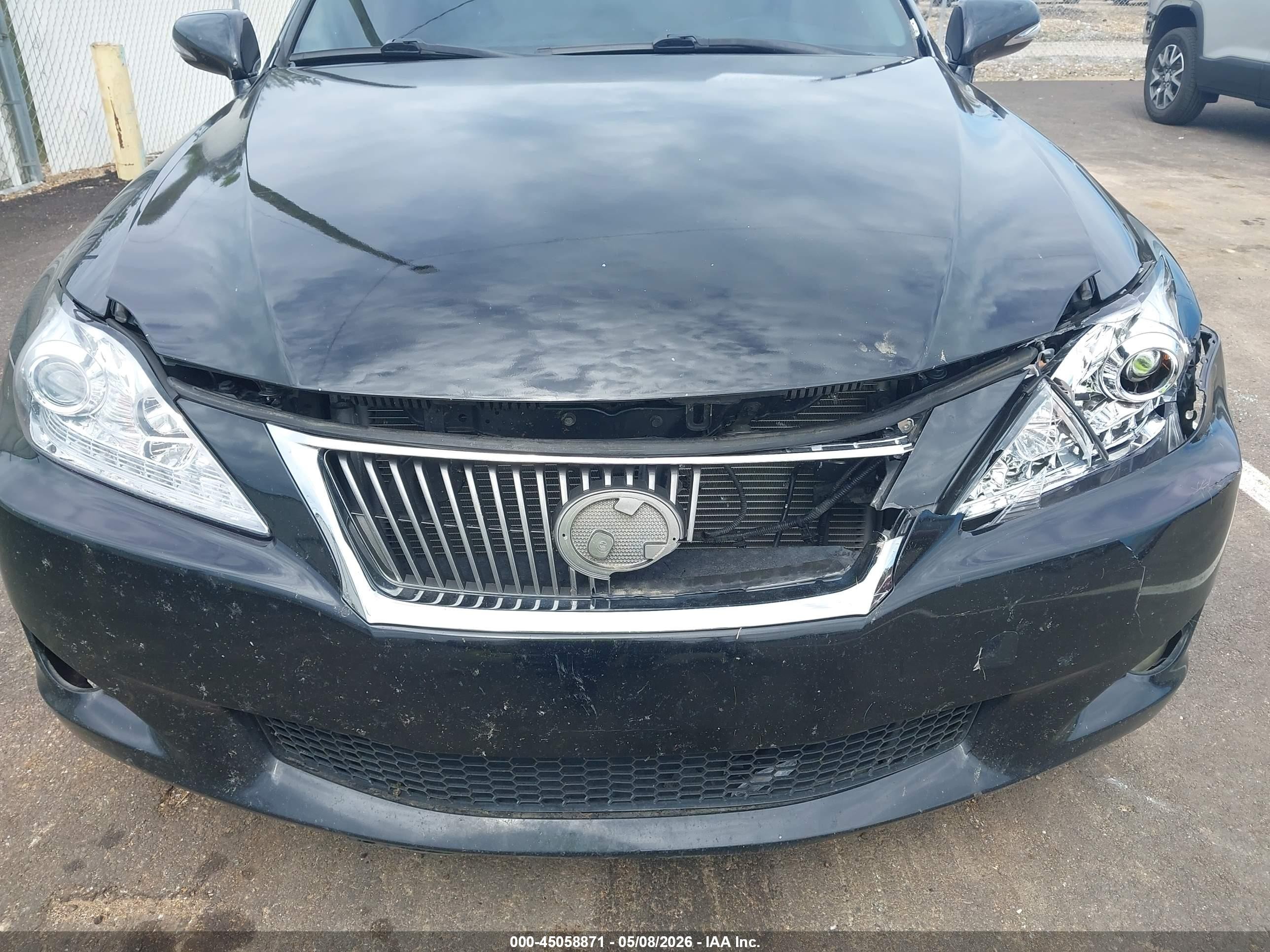2010 Lexus Is 250   Black vin: JTHBF5C24A5114376