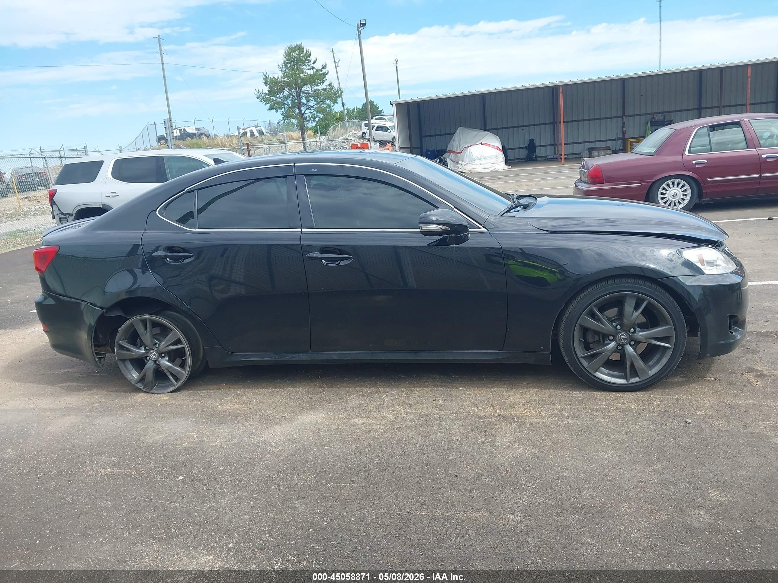 2010 Lexus Is 250   Black vin: JTHBF5C24A5114376