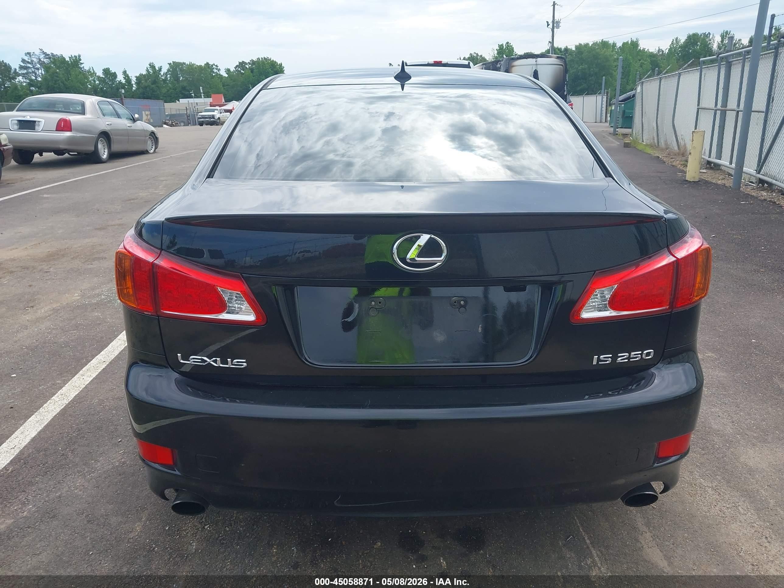 2010 Lexus Is 250   Black vin: JTHBF5C24A5114376