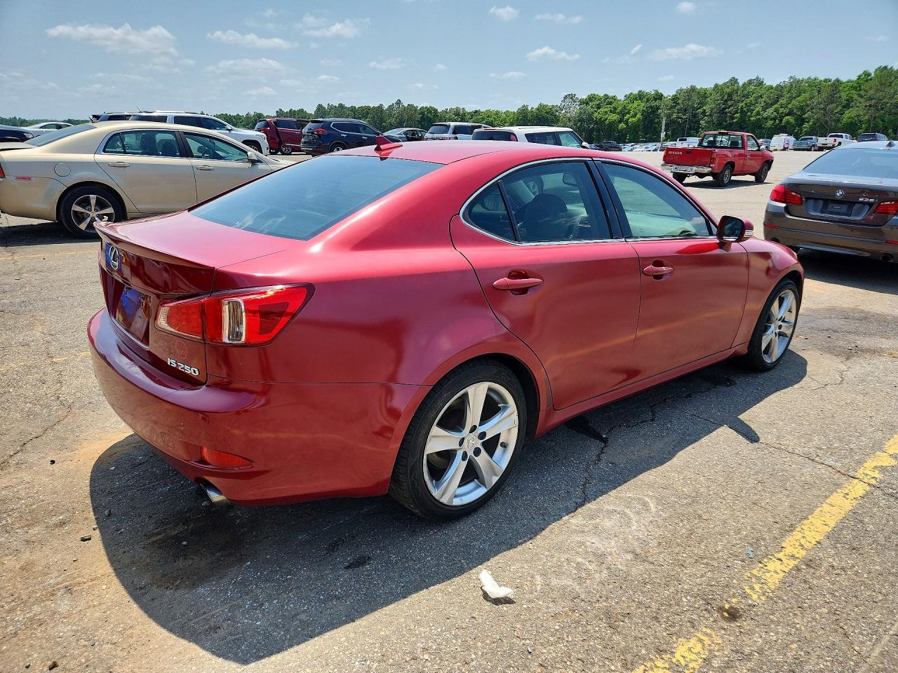 2011 Lexus Is 250 Red vin: JTHBF5C24B2101226