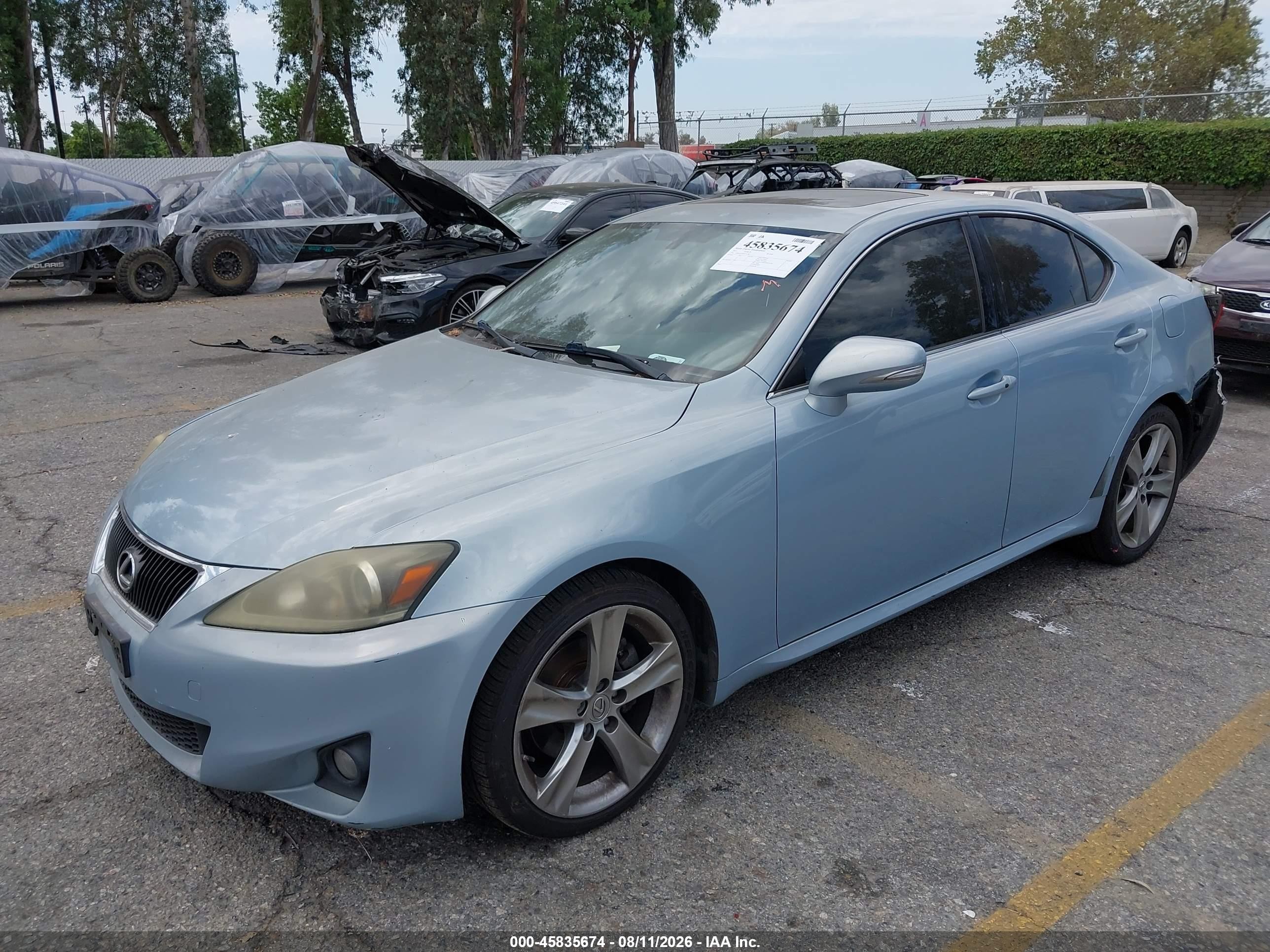 2011 Lexus Is 250   Blue vin: JTHBF5C24B5135388