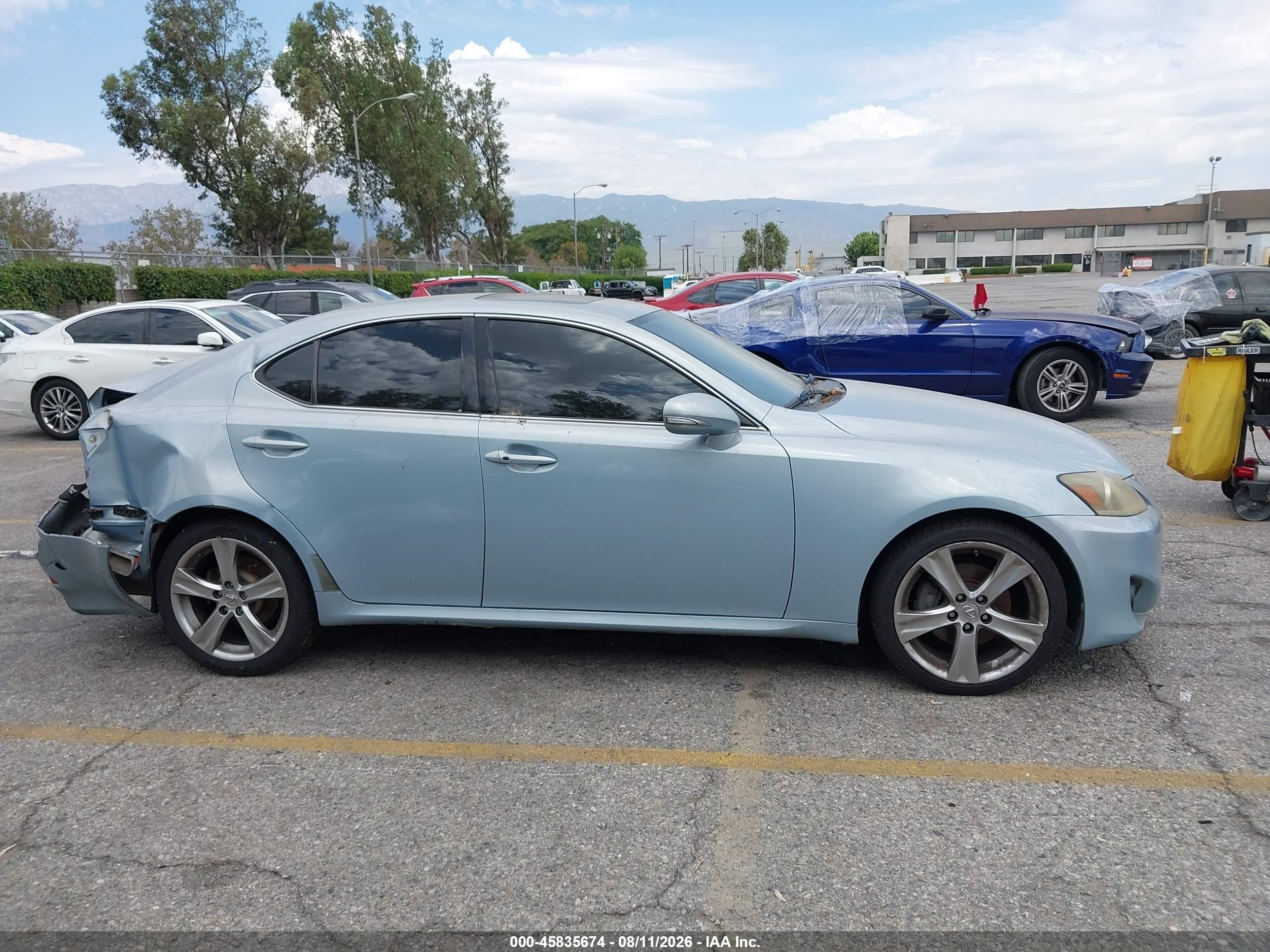 2011 Lexus Is 250   Blue vin: JTHBF5C24B5135388