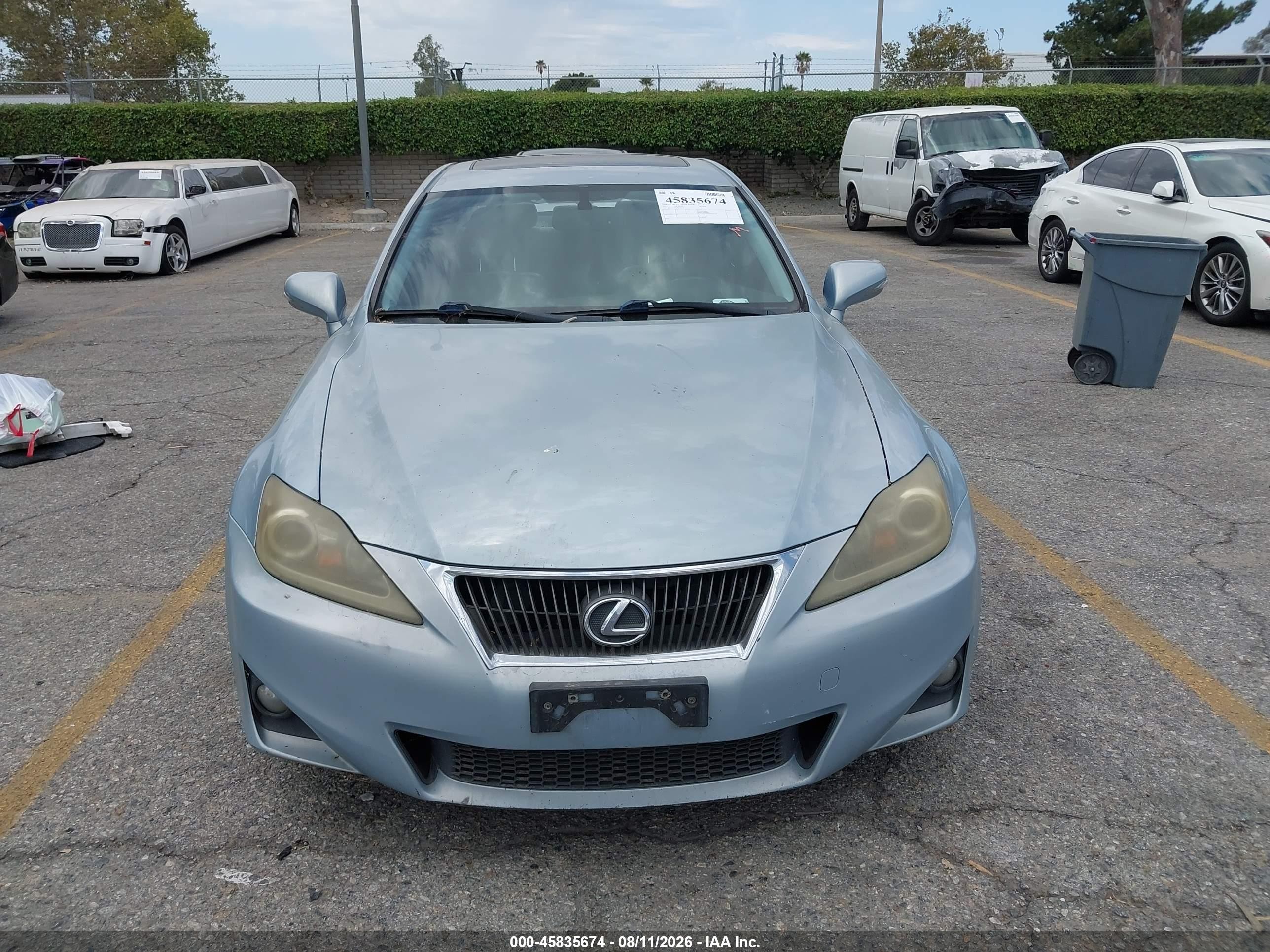 2011 Lexus Is 250   Blue vin: JTHBF5C24B5135388
