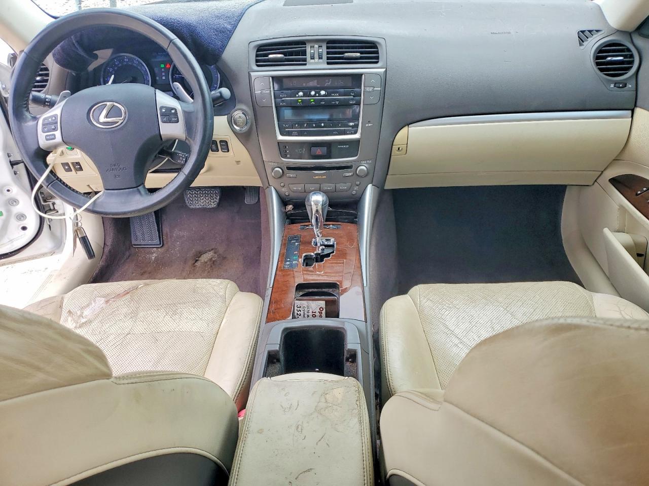 2011 Lexus Is 250 Base White vin: JTHBF5C24B5140896