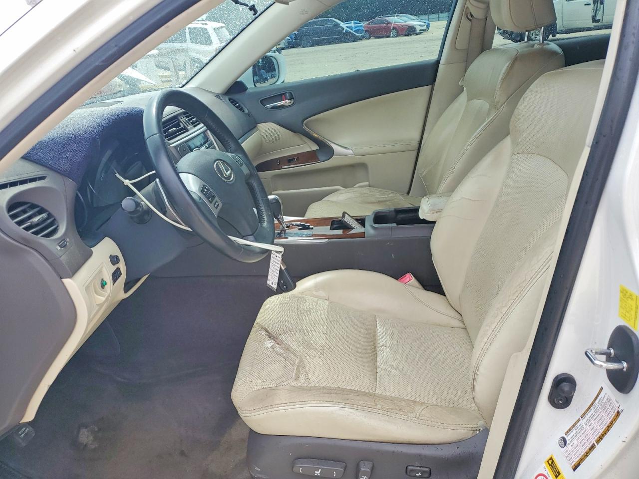 2011 Lexus Is 250 Base White vin: JTHBF5C24B5140896