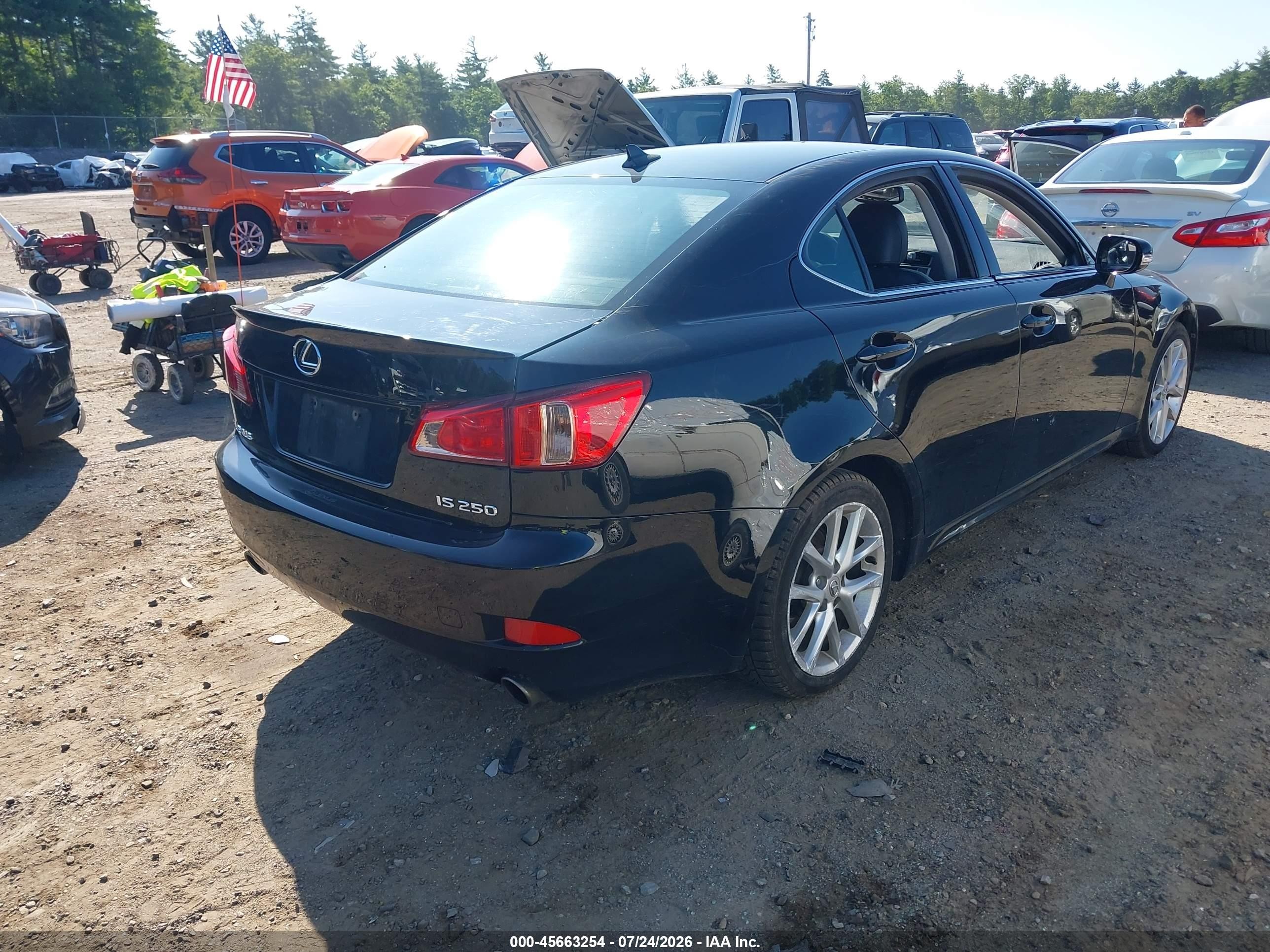 2011 Lexus Is 250   Black vin: JTHBF5C24B5146746
