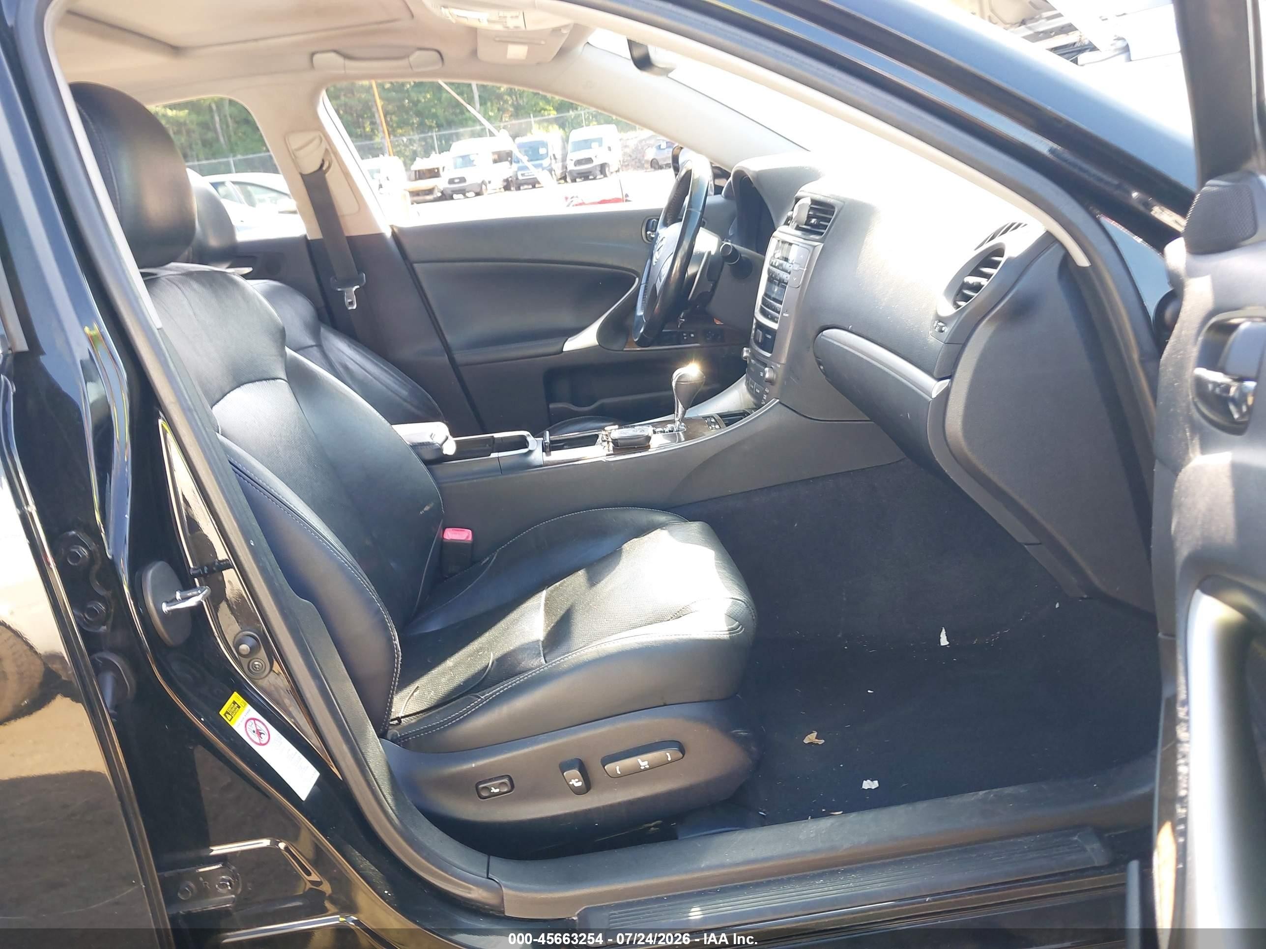 2011 Lexus Is 250   Black vin: JTHBF5C24B5146746