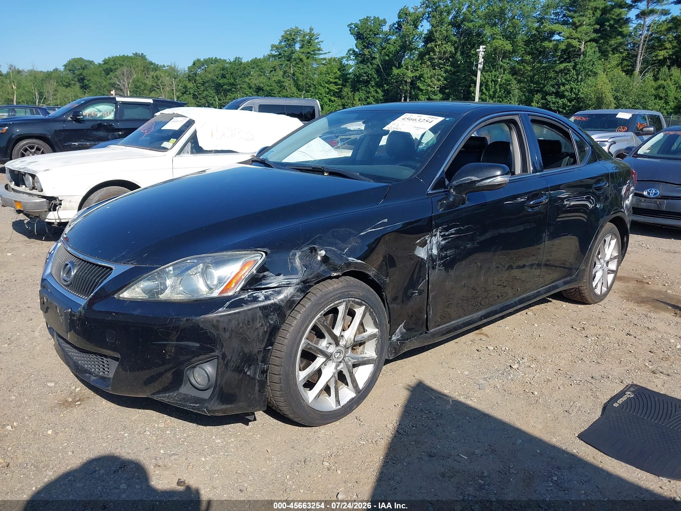2011 Lexus Is 250   Black vin: JTHBF5C24B5146746