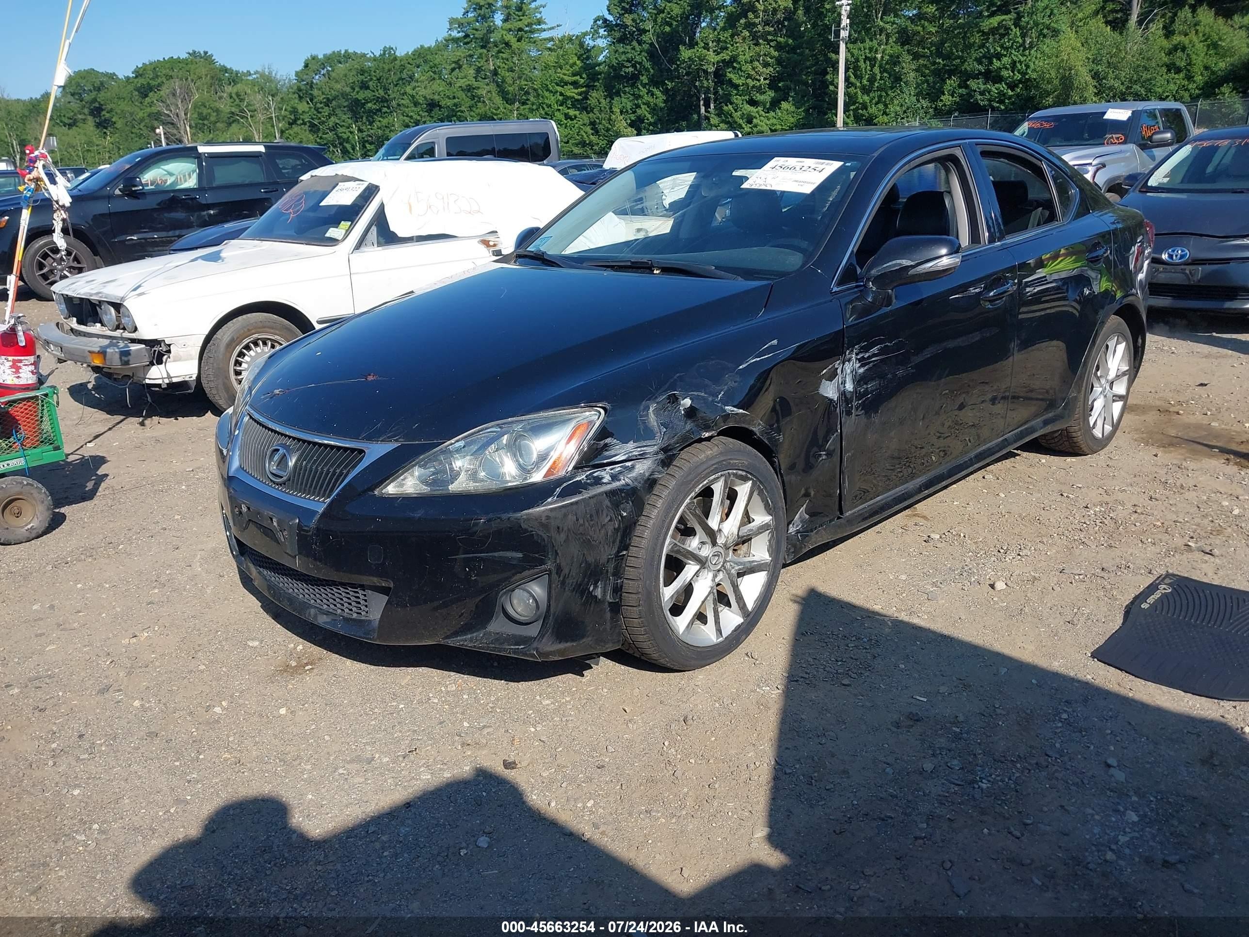 2011 Lexus Is 250   Black vin: JTHBF5C24B5146746