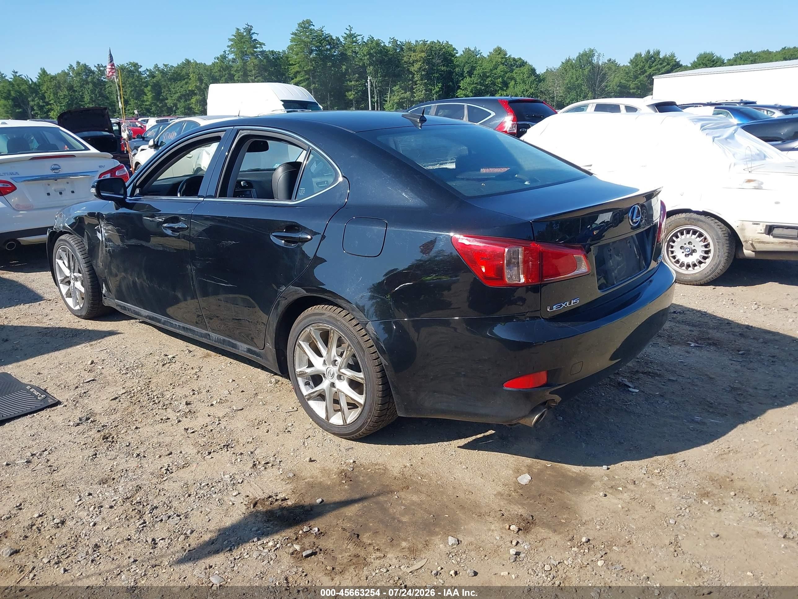 2011 Lexus Is 250   Black vin: JTHBF5C24B5146746