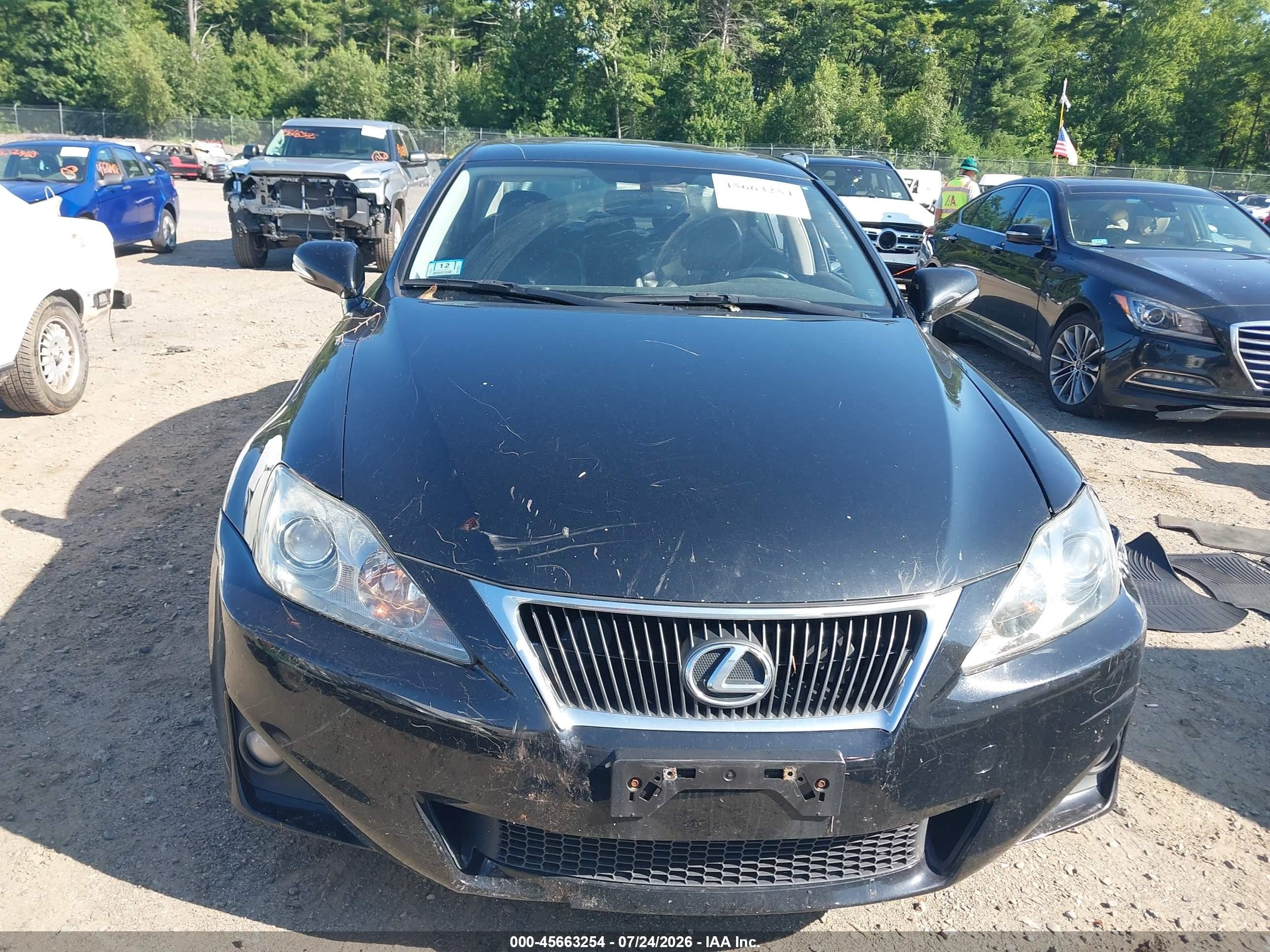 2011 Lexus Is 250   Black vin: JTHBF5C24B5146746