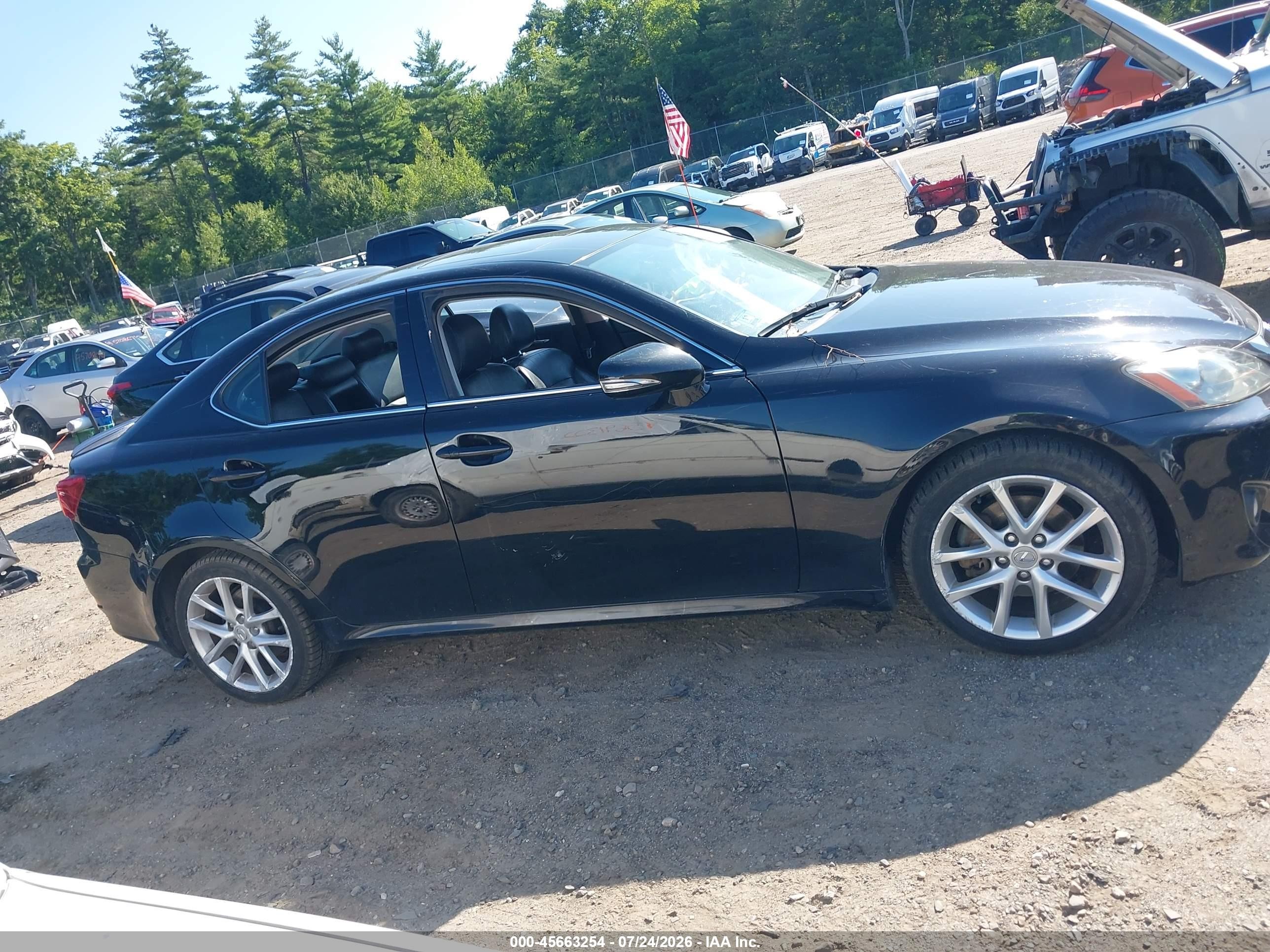 2011 Lexus Is 250   Black vin: JTHBF5C24B5146746