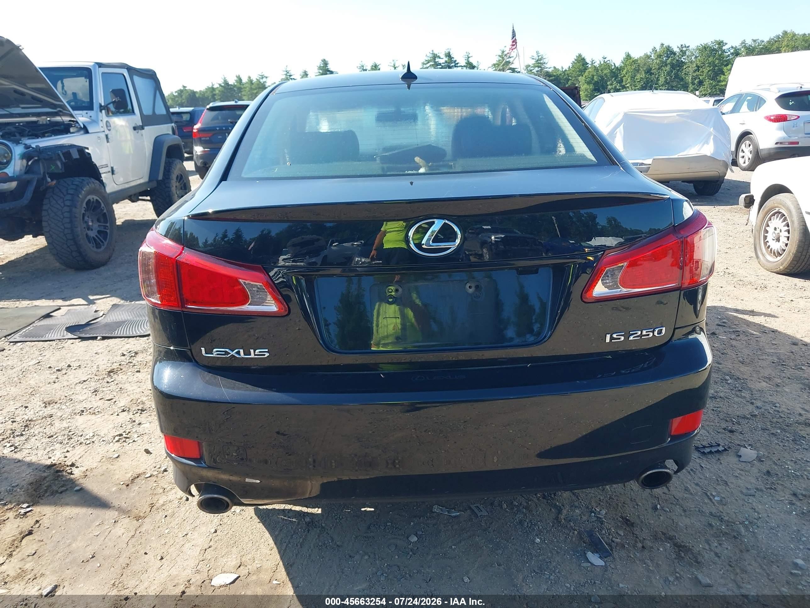 2011 Lexus Is 250   Black vin: JTHBF5C24B5146746