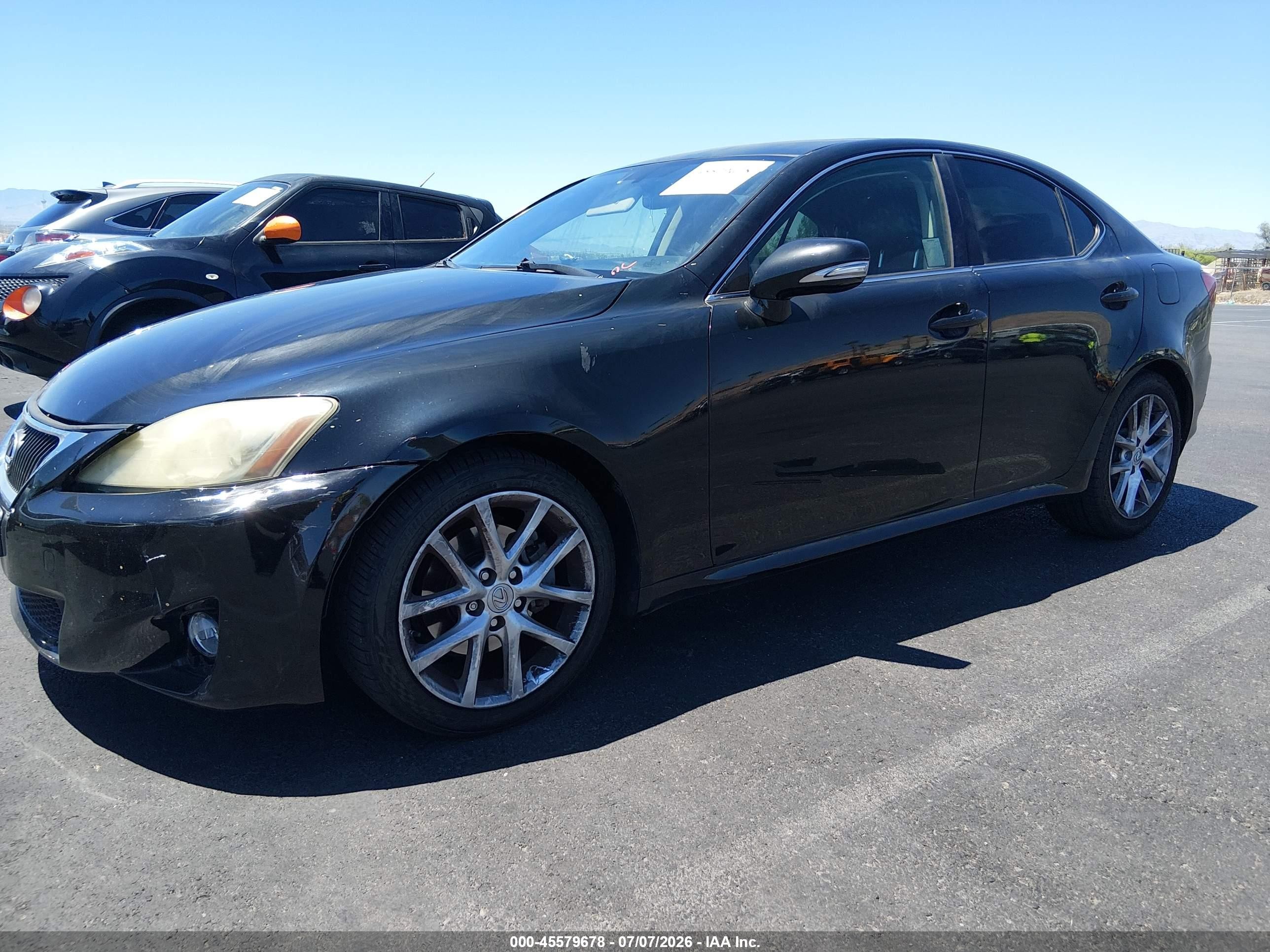 2011 Lexus Is 250   Black vin: JTHBF5C24B5151929