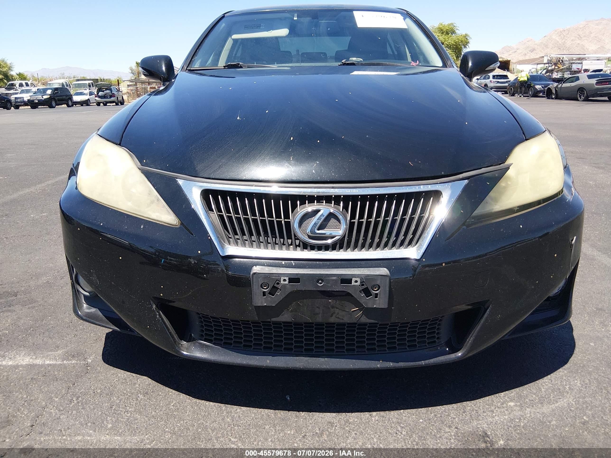 2011 Lexus Is 250   Black vin: JTHBF5C24B5151929