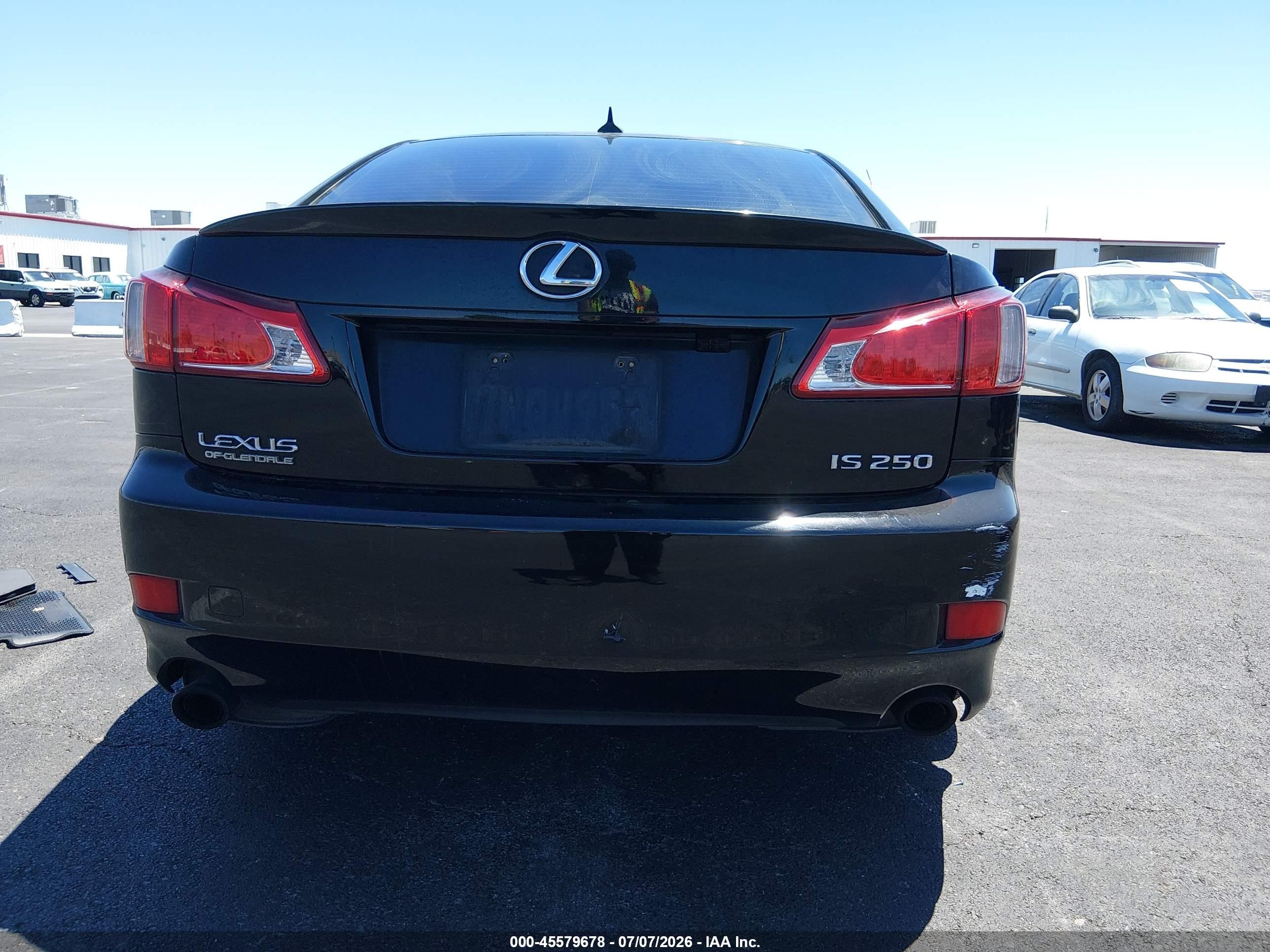 2011 Lexus Is 250   Black vin: JTHBF5C24B5151929