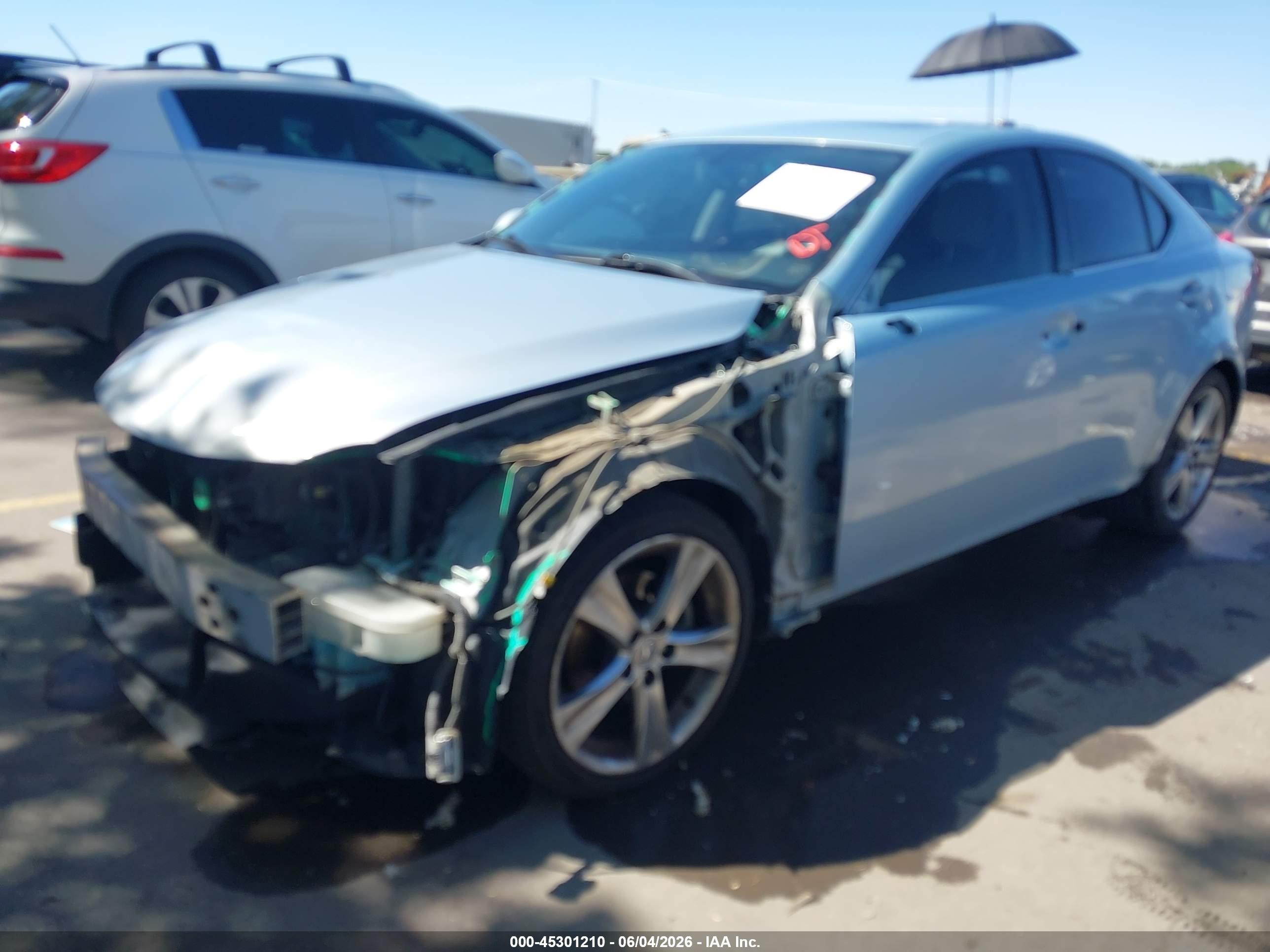 2011 Lexus Is 250 Light Blue vin: JTHBF5C24B5153342
