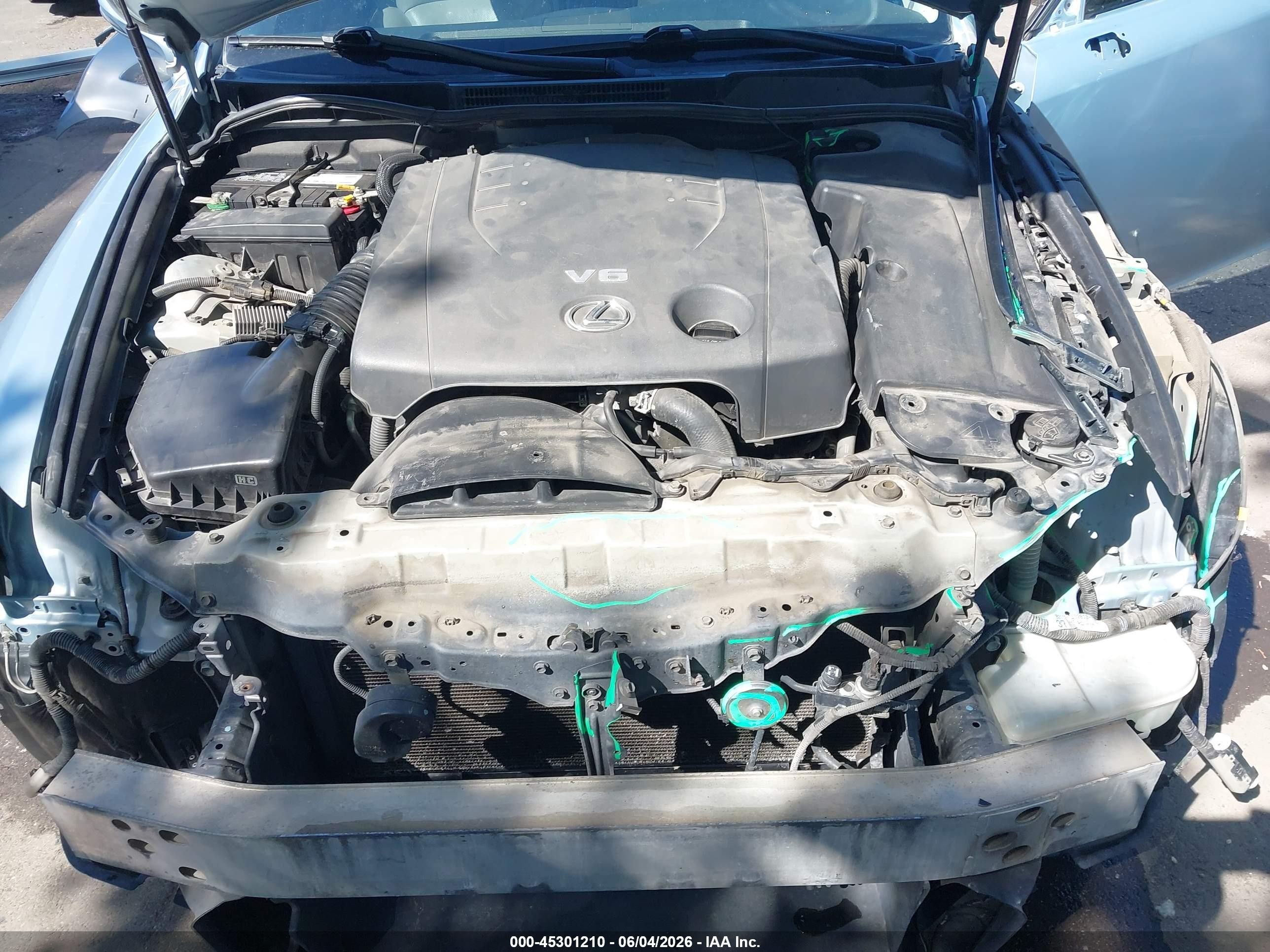 2011 Lexus Is 250 Light Blue vin: JTHBF5C24B5153342