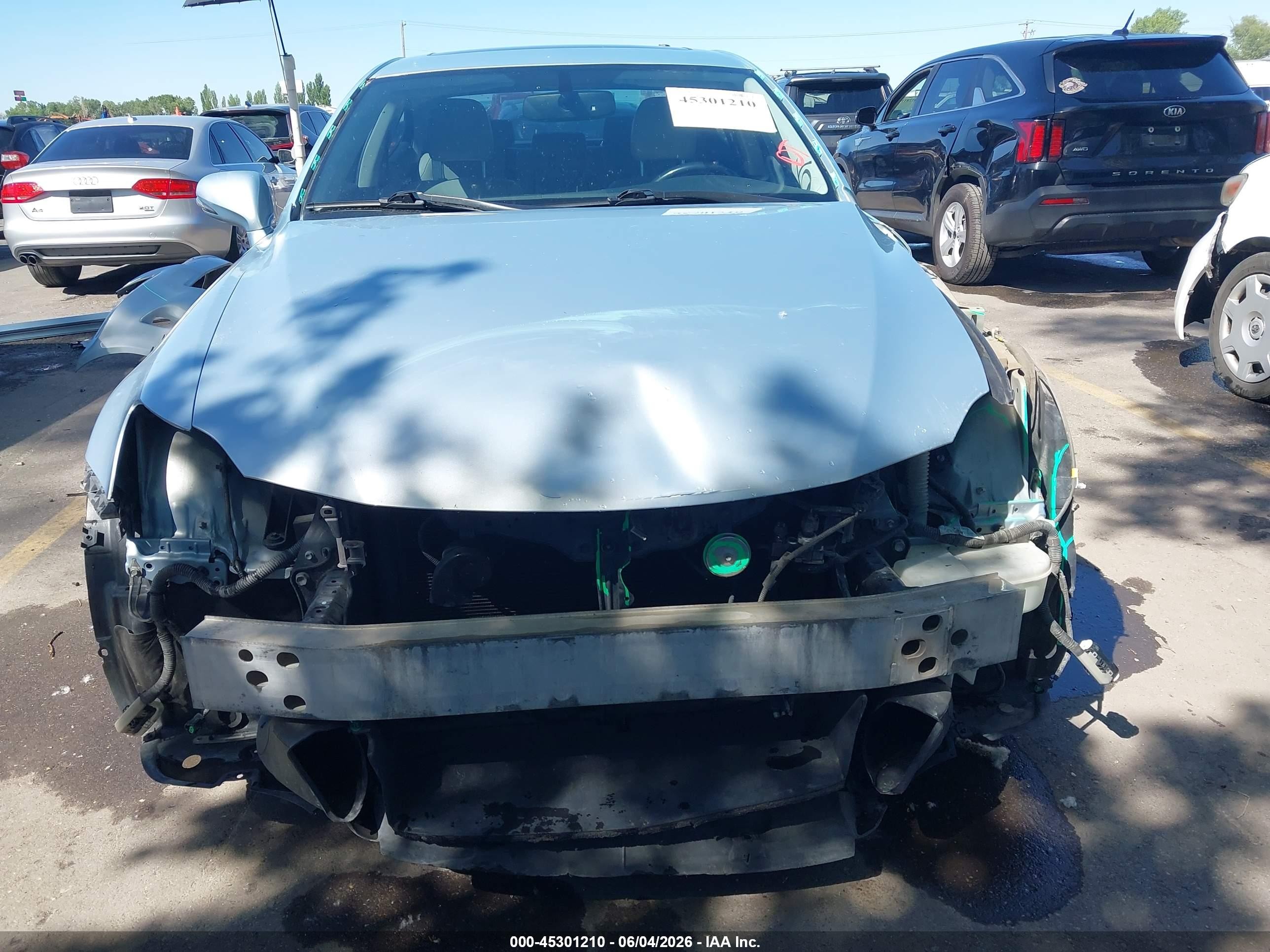 2011 Lexus Is 250 Light Blue vin: JTHBF5C24B5153342