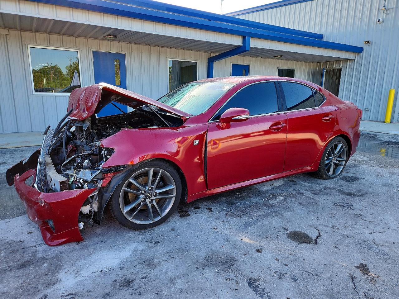2011 Lexus Is 250 Base Red vin: JTHBF5C24B5154264