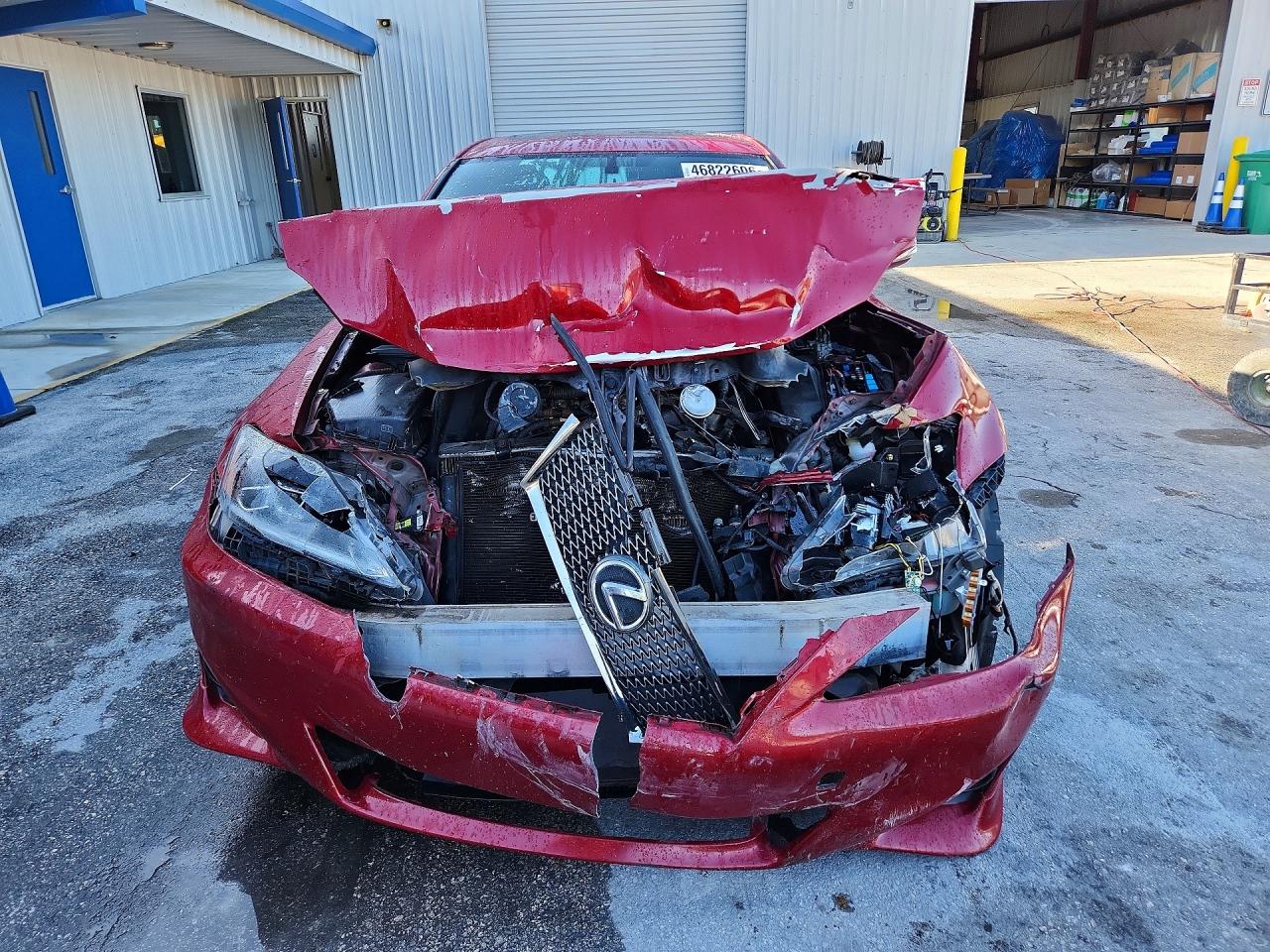 2011 Lexus Is 250 Base Red vin: JTHBF5C24B5154264