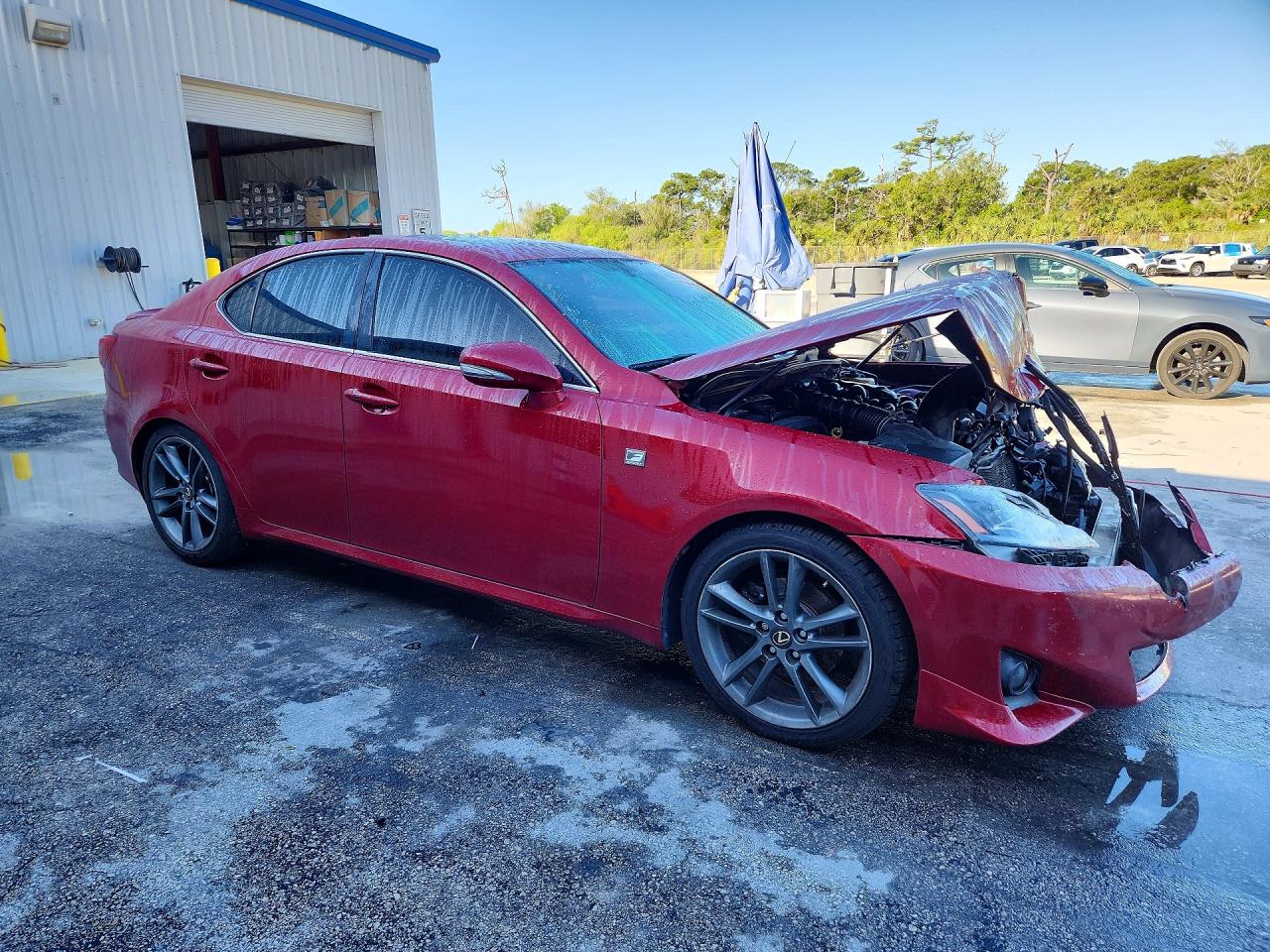 2011 Lexus Is 250 Base Red vin: JTHBF5C24B5154264