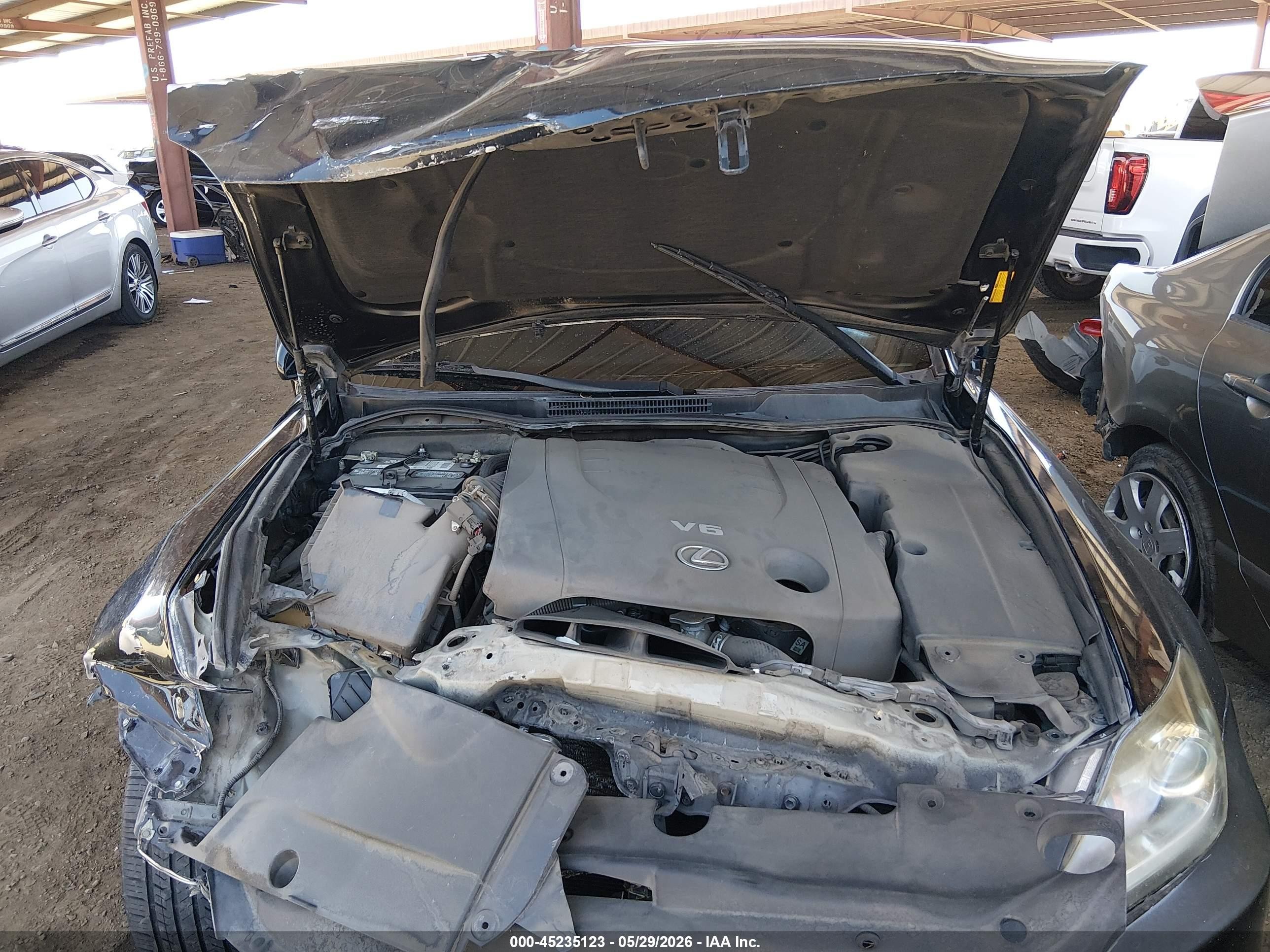 2011 Lexus Is 250   Black vin: JTHBF5C24B5154698