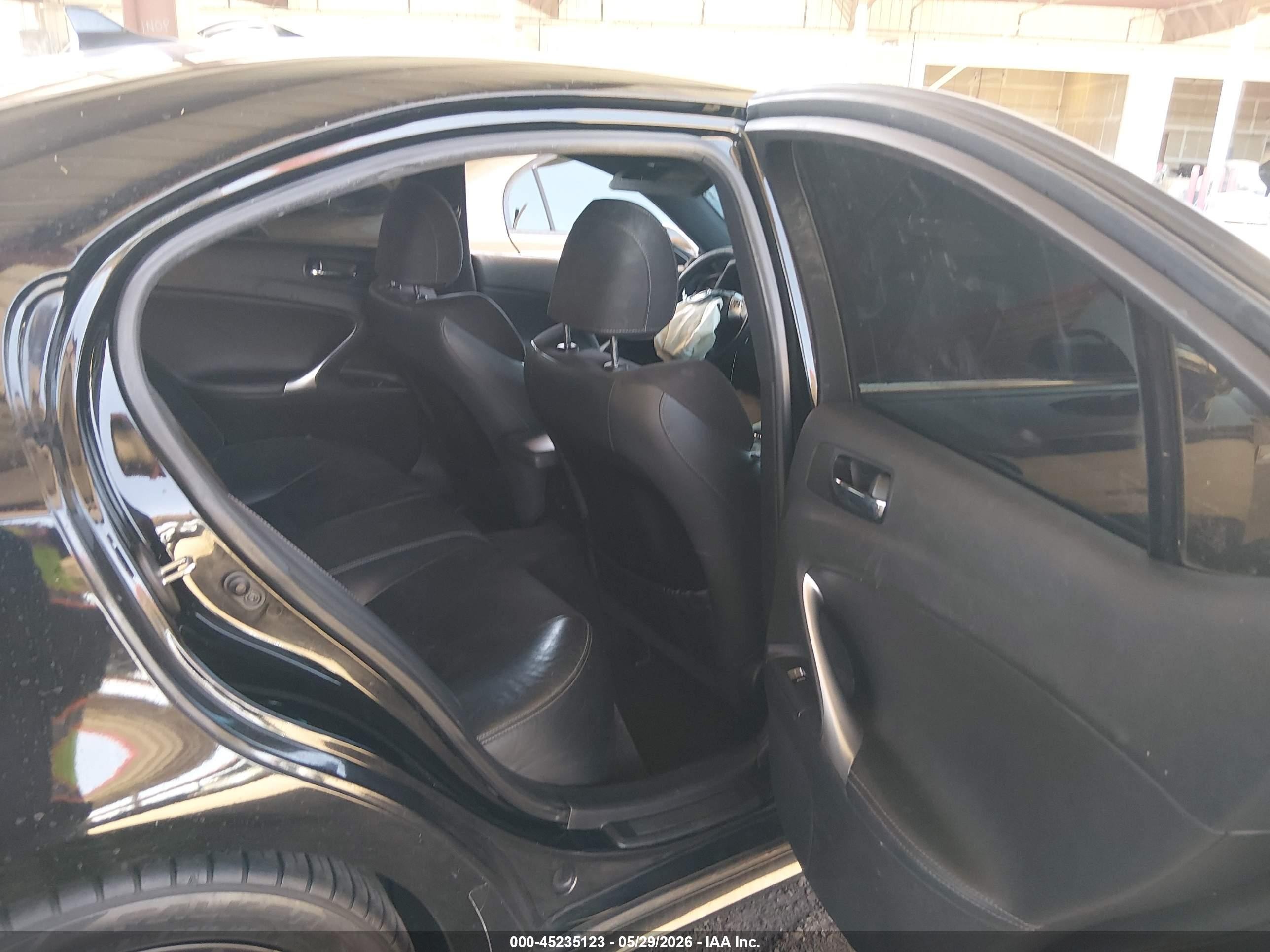 2011 Lexus Is 250   Black vin: JTHBF5C24B5154698